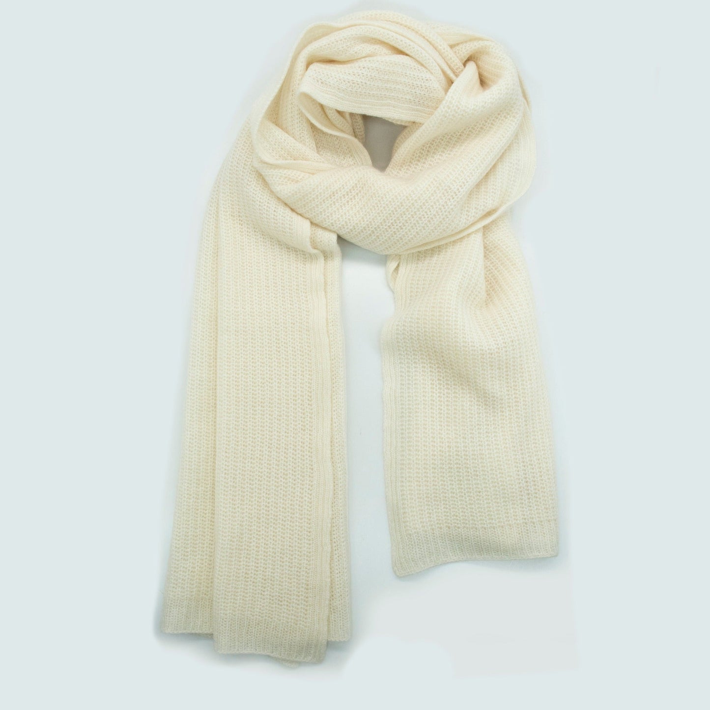 LADIES CASHMERE RIBBED WRAP-3