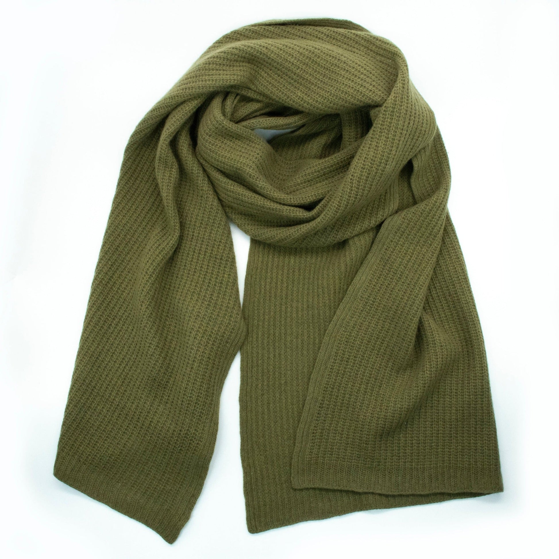 LADIES CASHMERE RIBBED WRAP-1