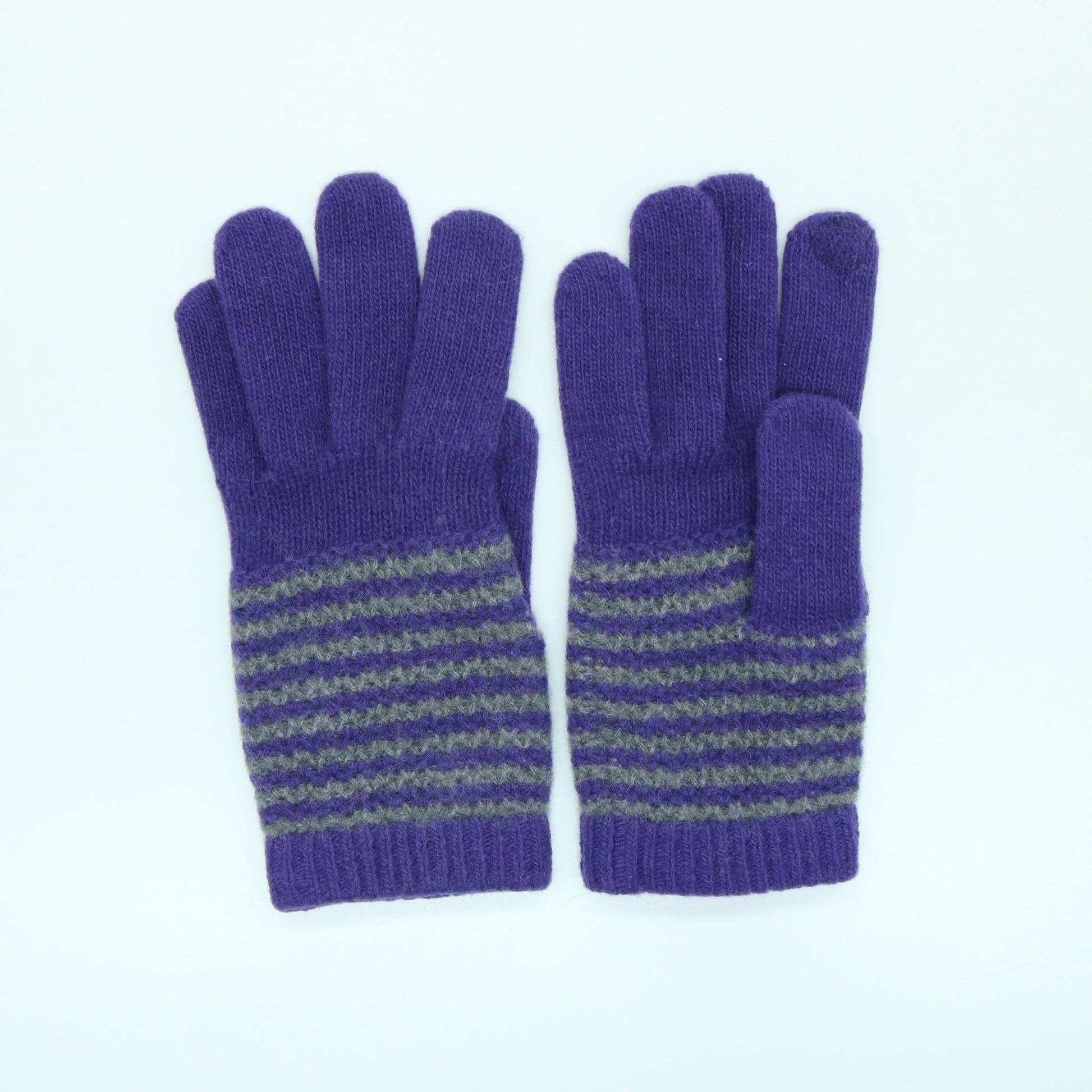 CASHMERE TECH GLOVES TWO TONE-3