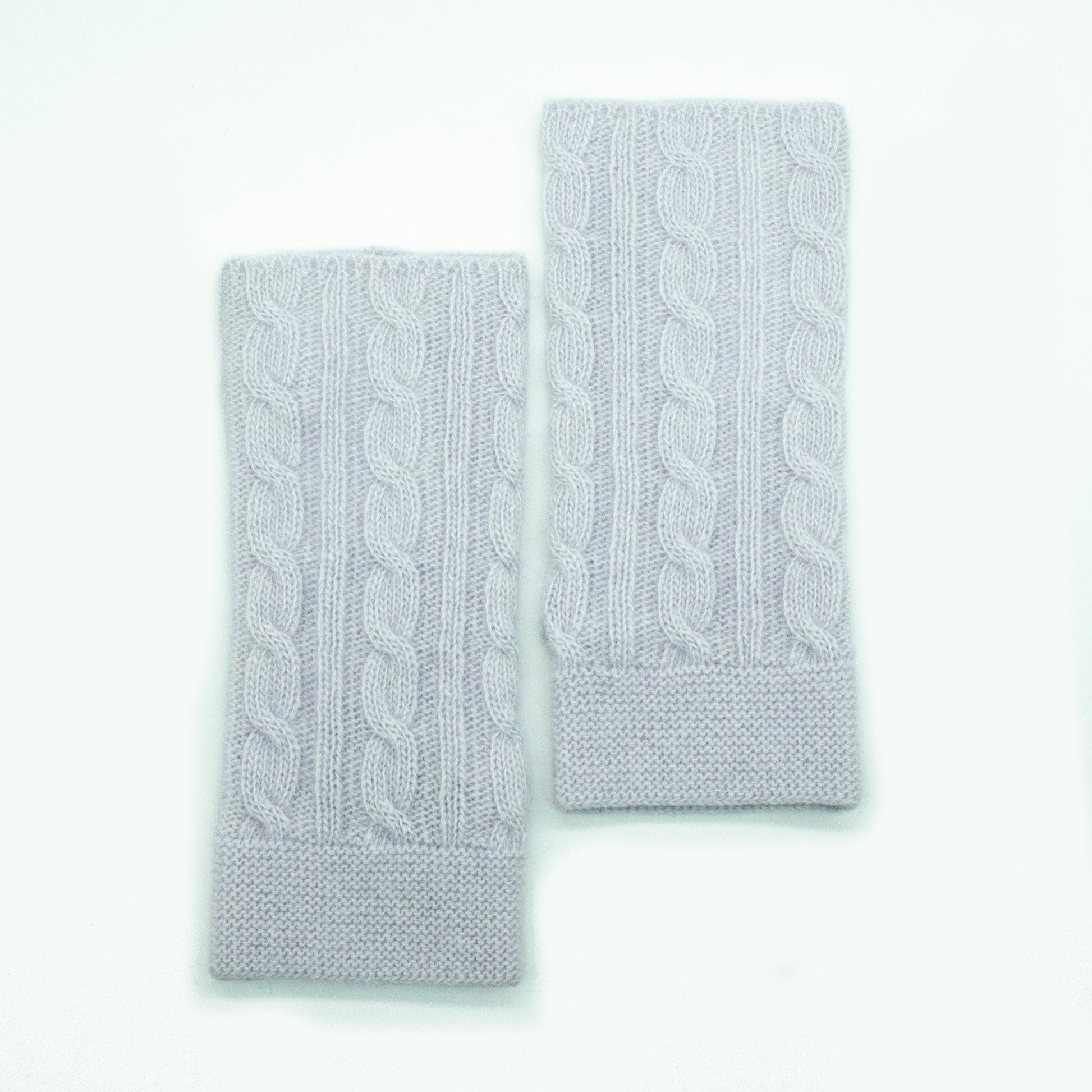 KIDS CASHMERE CABLE ARMWARMER GLOVES-1