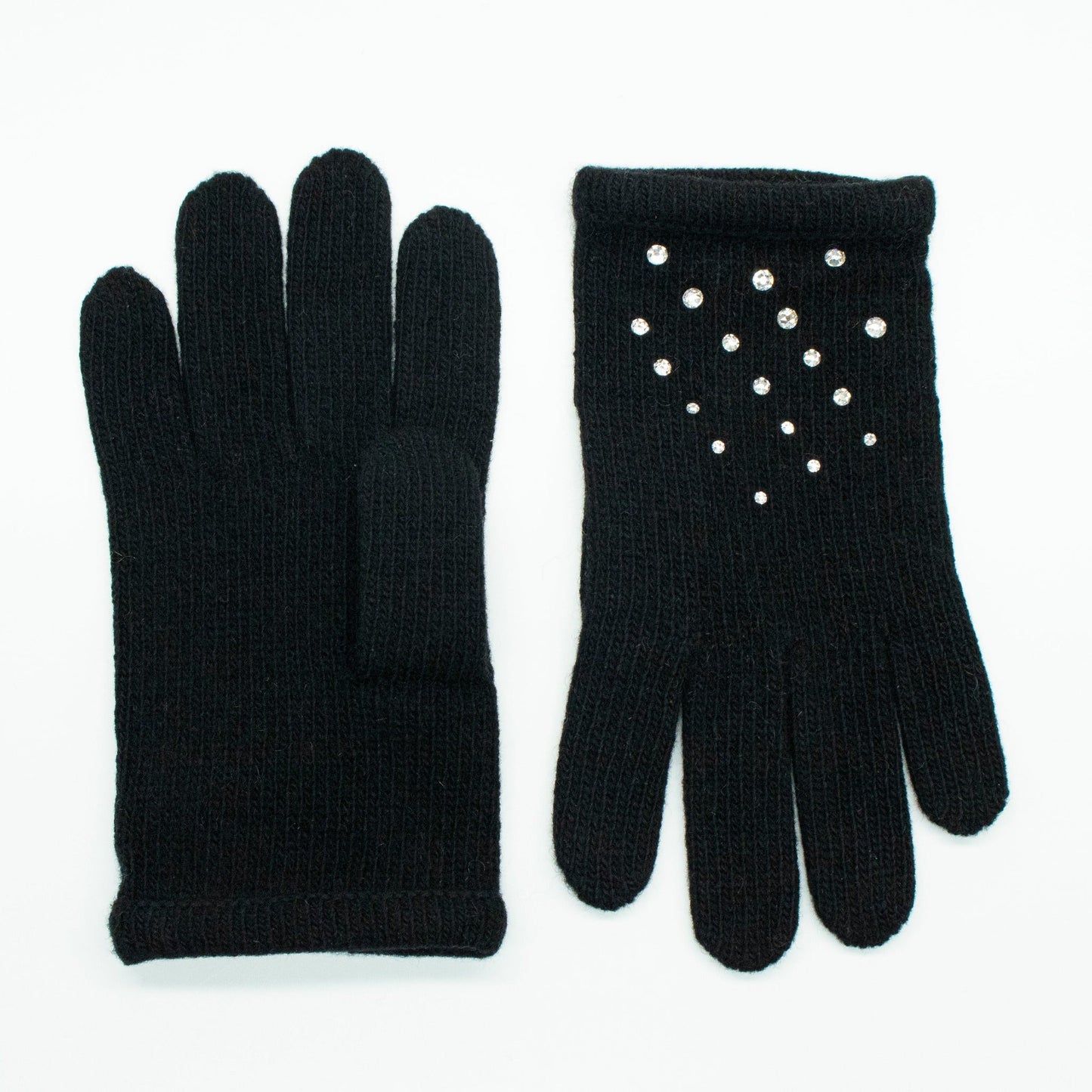 CASHMERE GLOVES WITH CRYSTALS-2