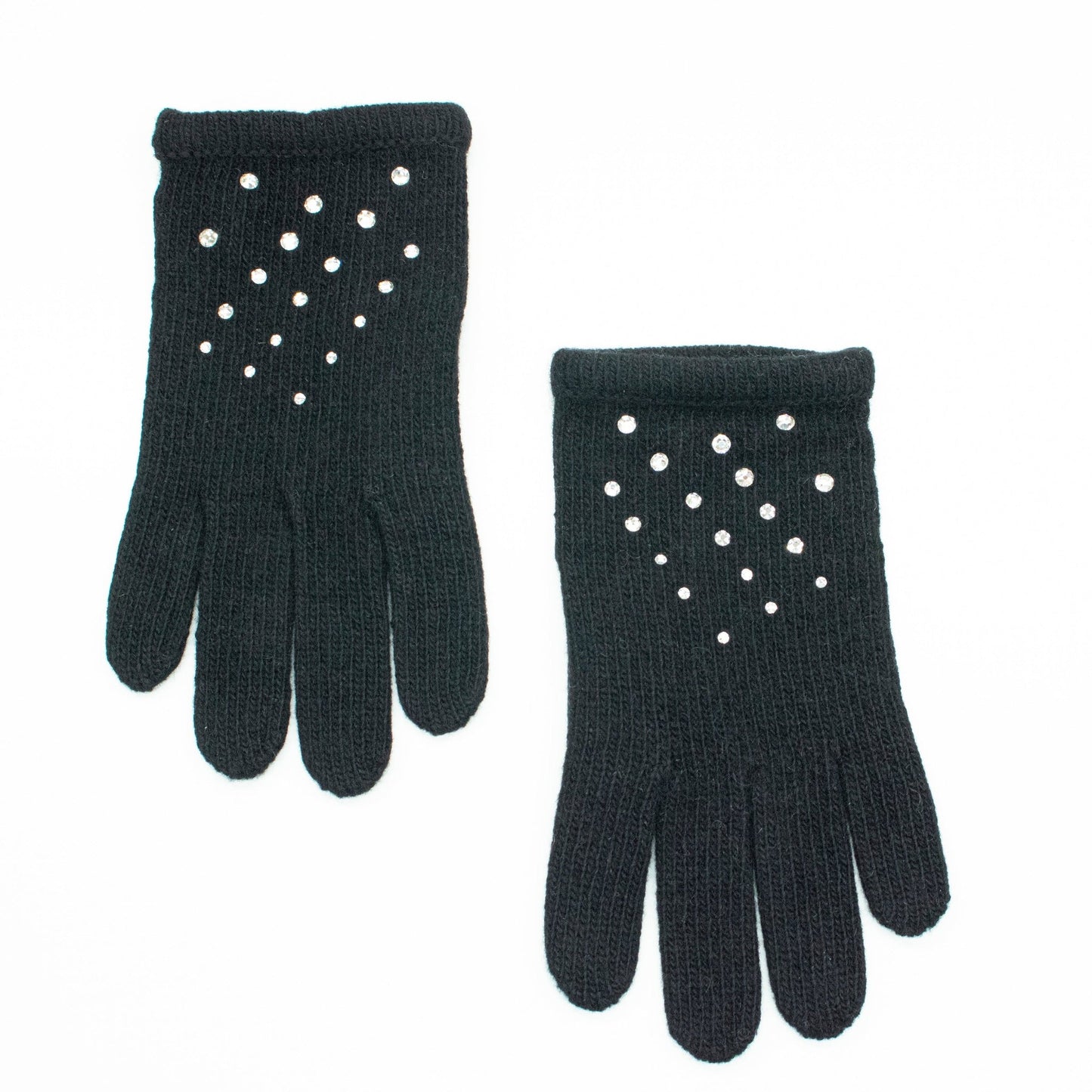 CASHMERE GLOVES WITH CRYSTALS-1