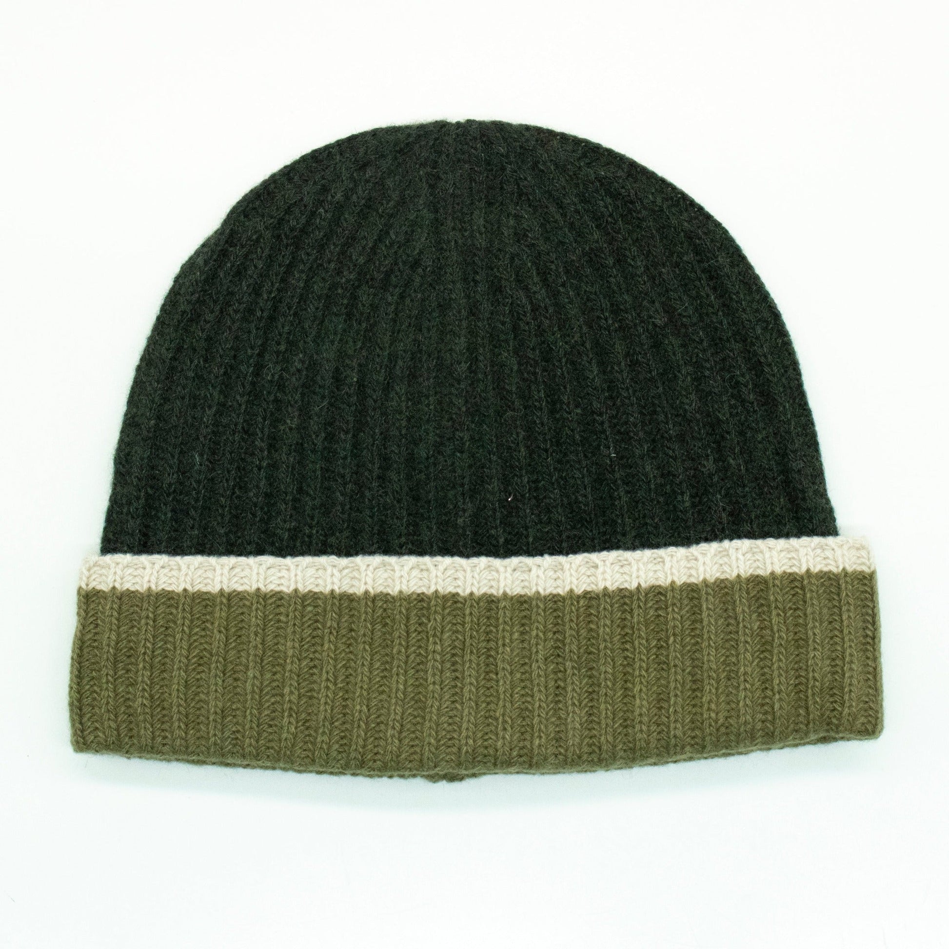 LADIES CASHMERE HAT COLORBLOCK-1