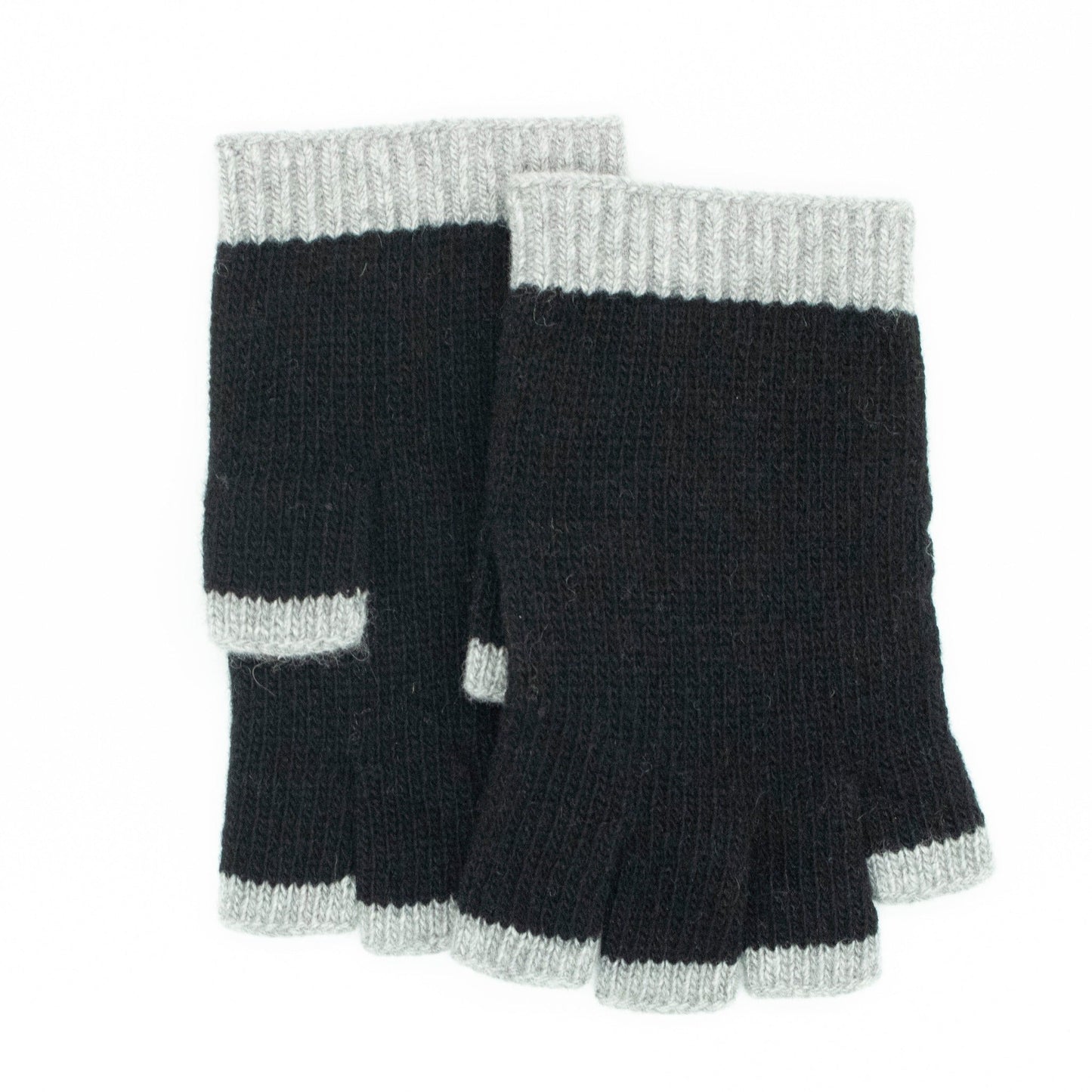 LADIES CASHMERE FINGERLESS GLOVES-8