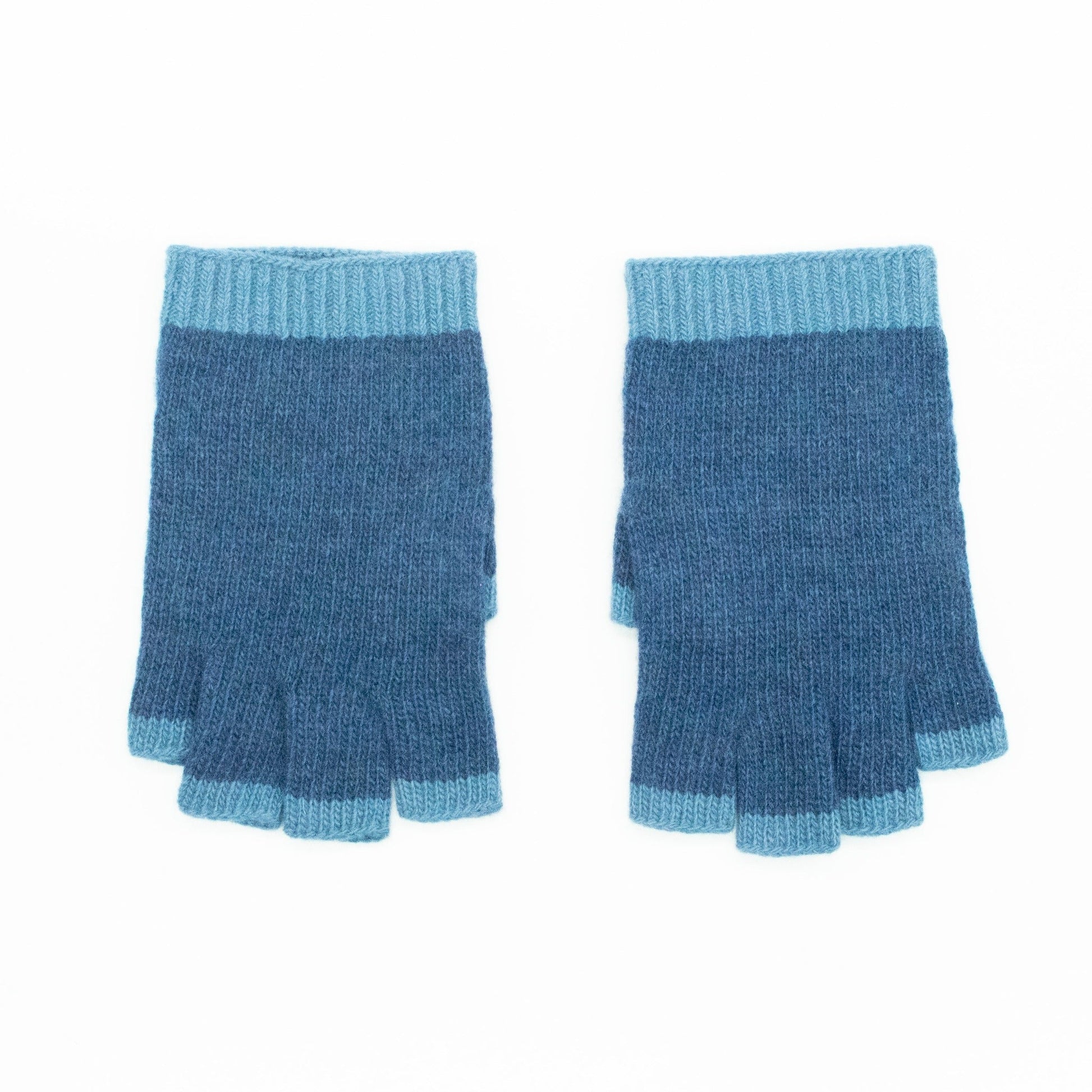 LADIES CASHMERE FINGERLESS GLOVES-4