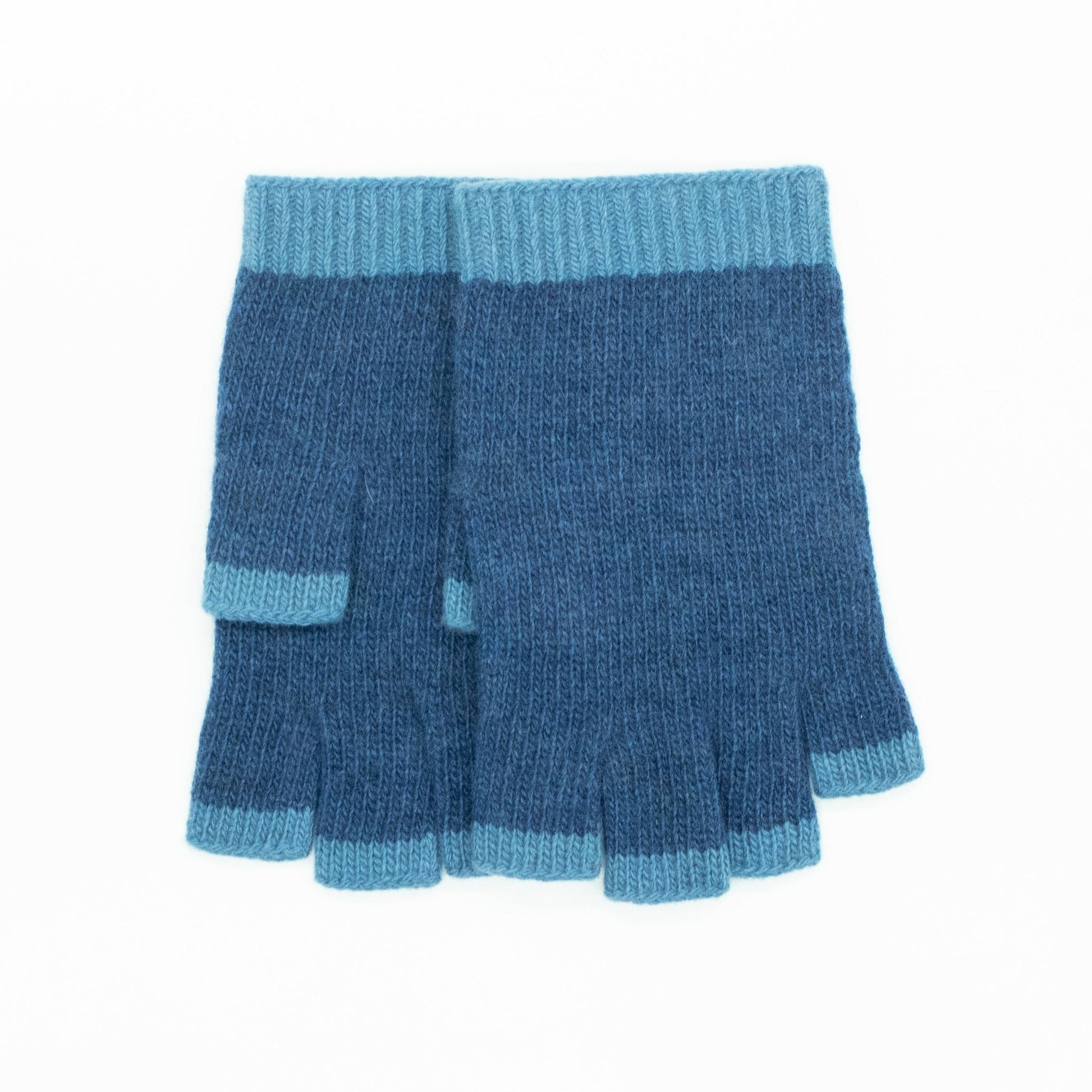 LADIES CASHMERE FINGERLESS GLOVES-5