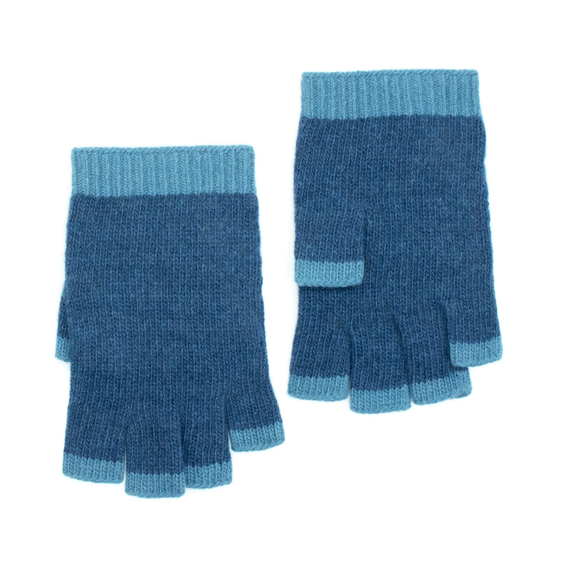 LADIES CASHMERE FINGERLESS GLOVES-6