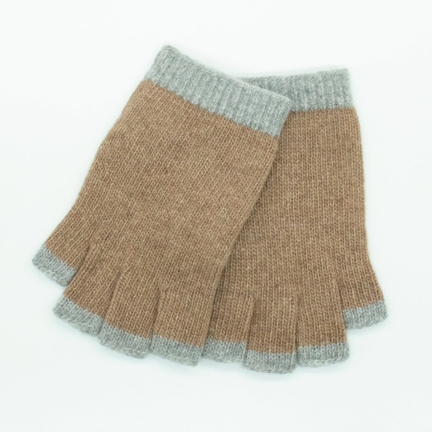 LADIES CASHMERE FINGERLESS GLOVES-2