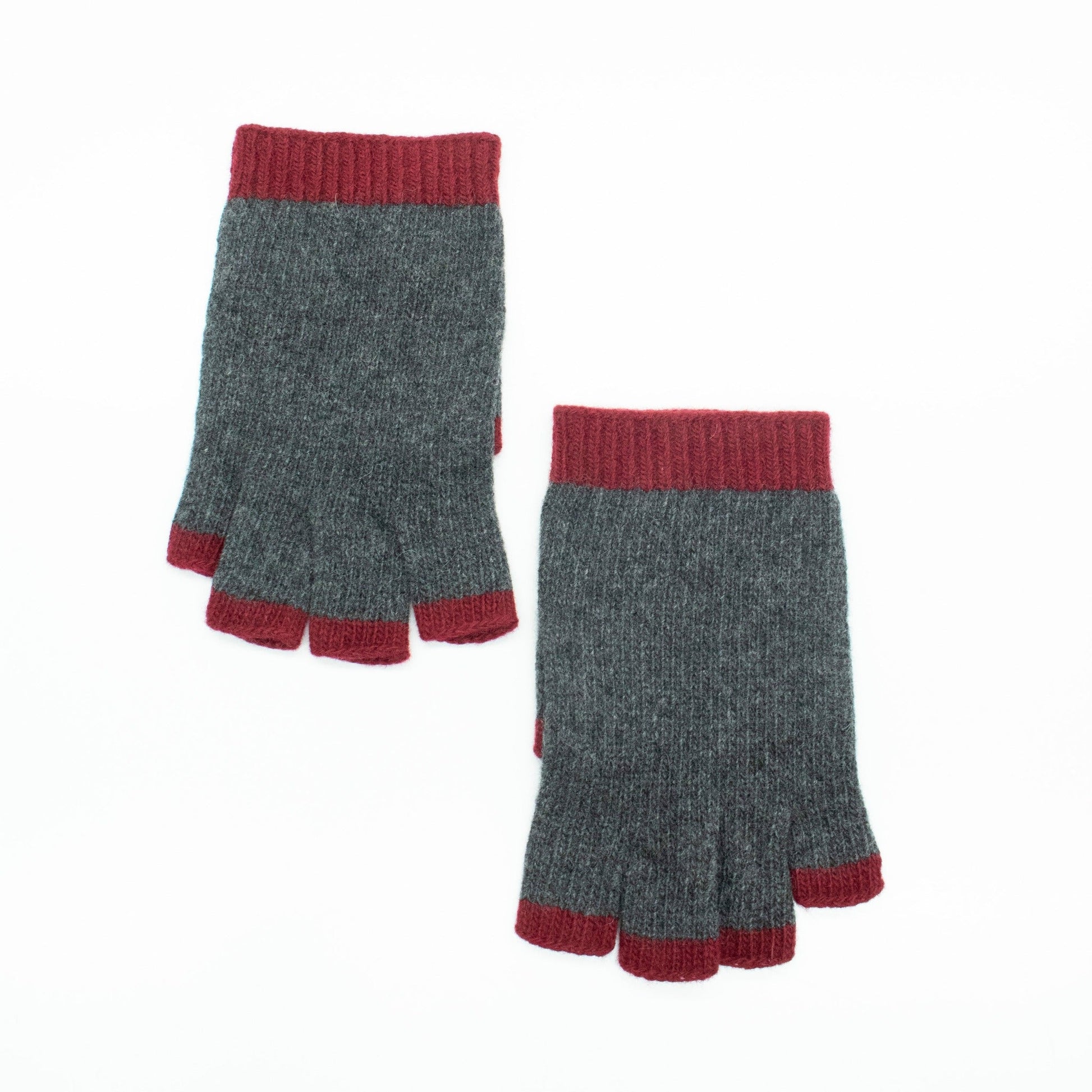 CASHMERE FINGERLESS GLOVES-5