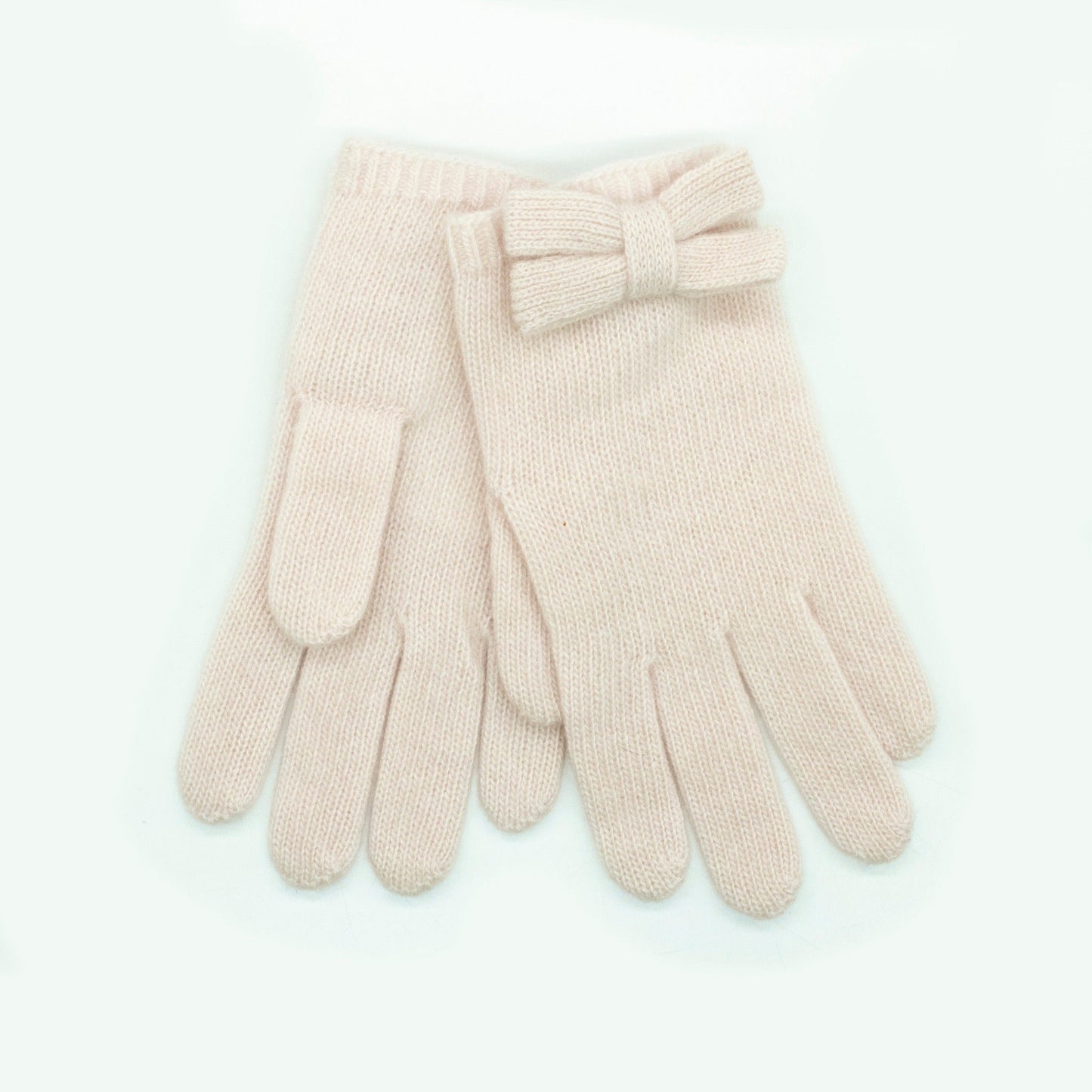 KIDS CASHMERE GLOVE WITH BOW-1