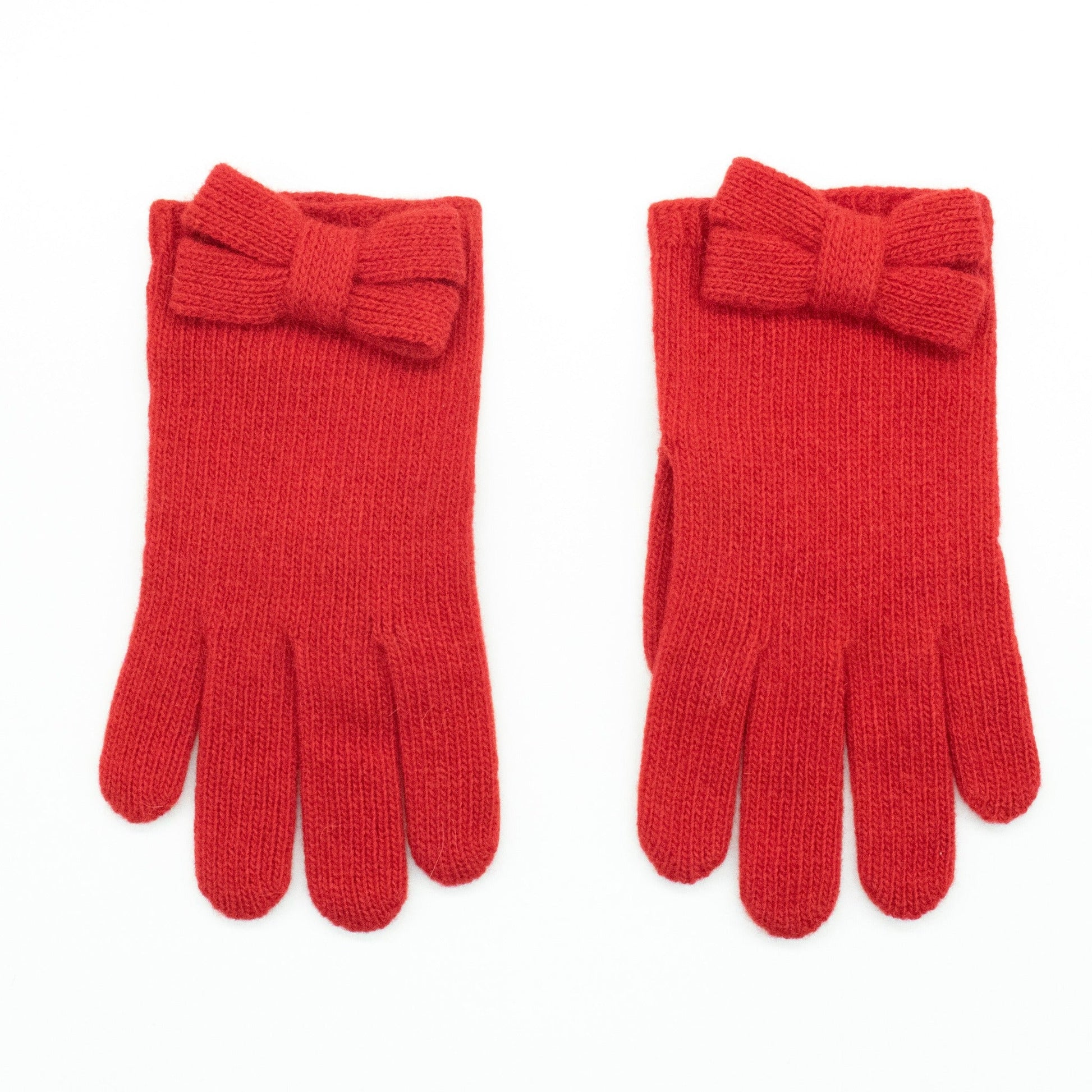 KIDS CASHMERE GLOVE WITH BOW-4