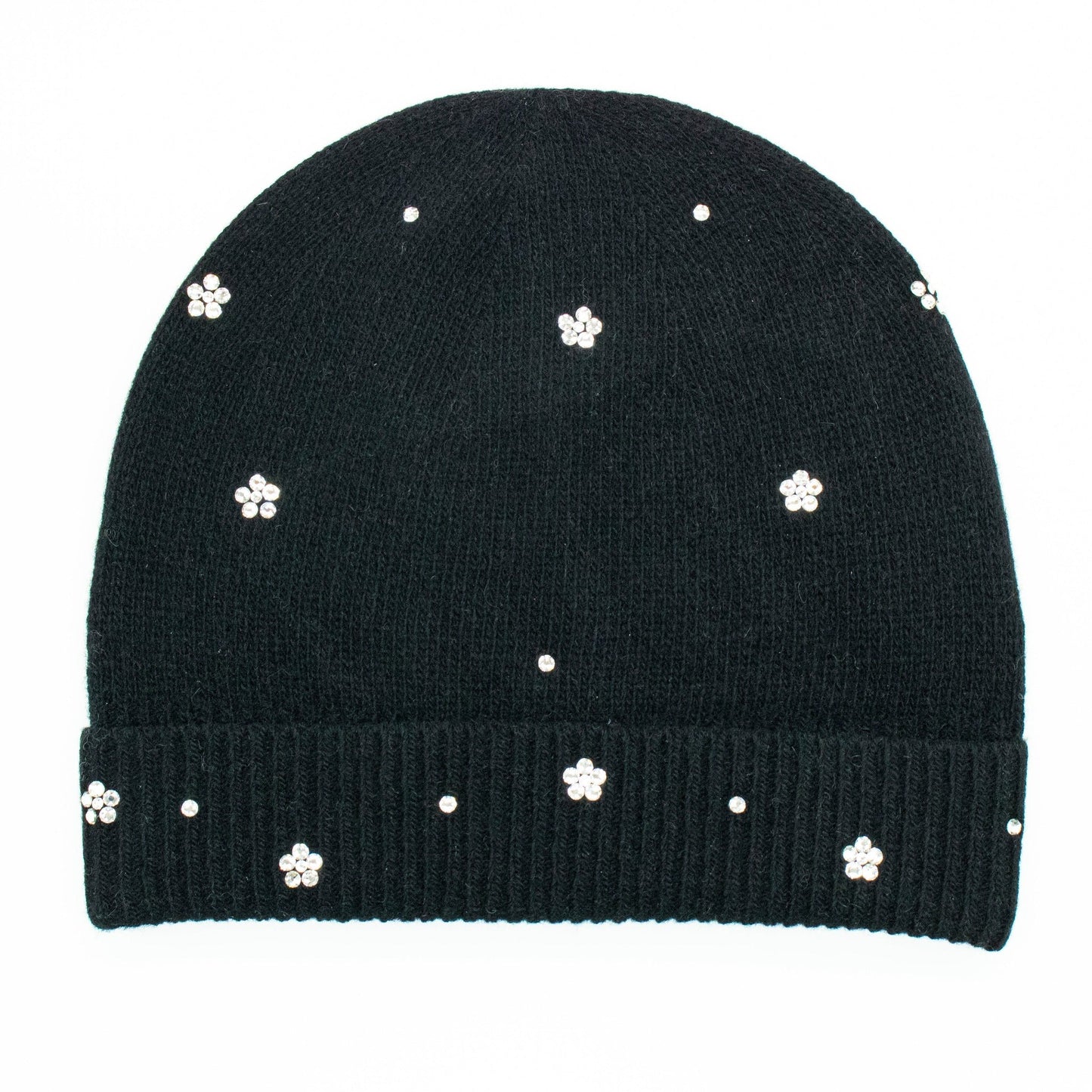 CASHMERE HAT WITH CRYSTALS-1