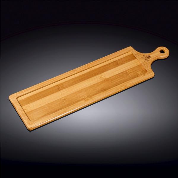 Set Of 5 Bamboo Tray 18" inch X 4.75" inch | For Appetizers / Barbecue / Burger Sliders-6