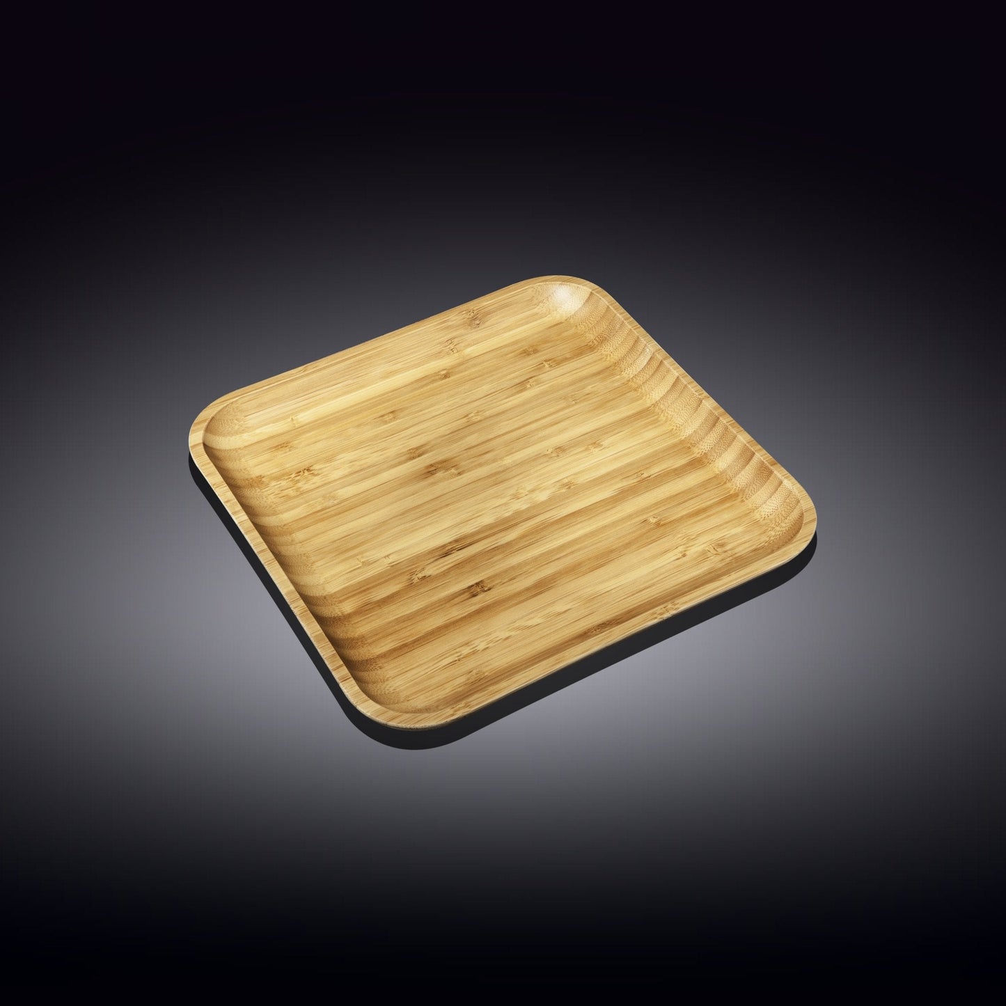 Set Of 6 Bamboo Square Plate 8" inch X 8" inch | For Appetizers / Barbecue-6