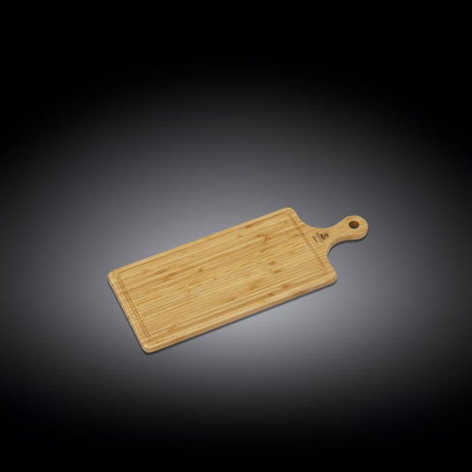 Bamboo Long Serving Board With Handle 19.7" inch X 7.9" inch | 50 X 20 Cm-0