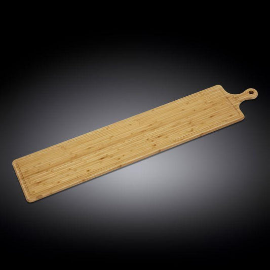 Bamboo Charcuterie Board With Handle 39.4" inch X 7.9" inch | 100 X 20 Cm-0