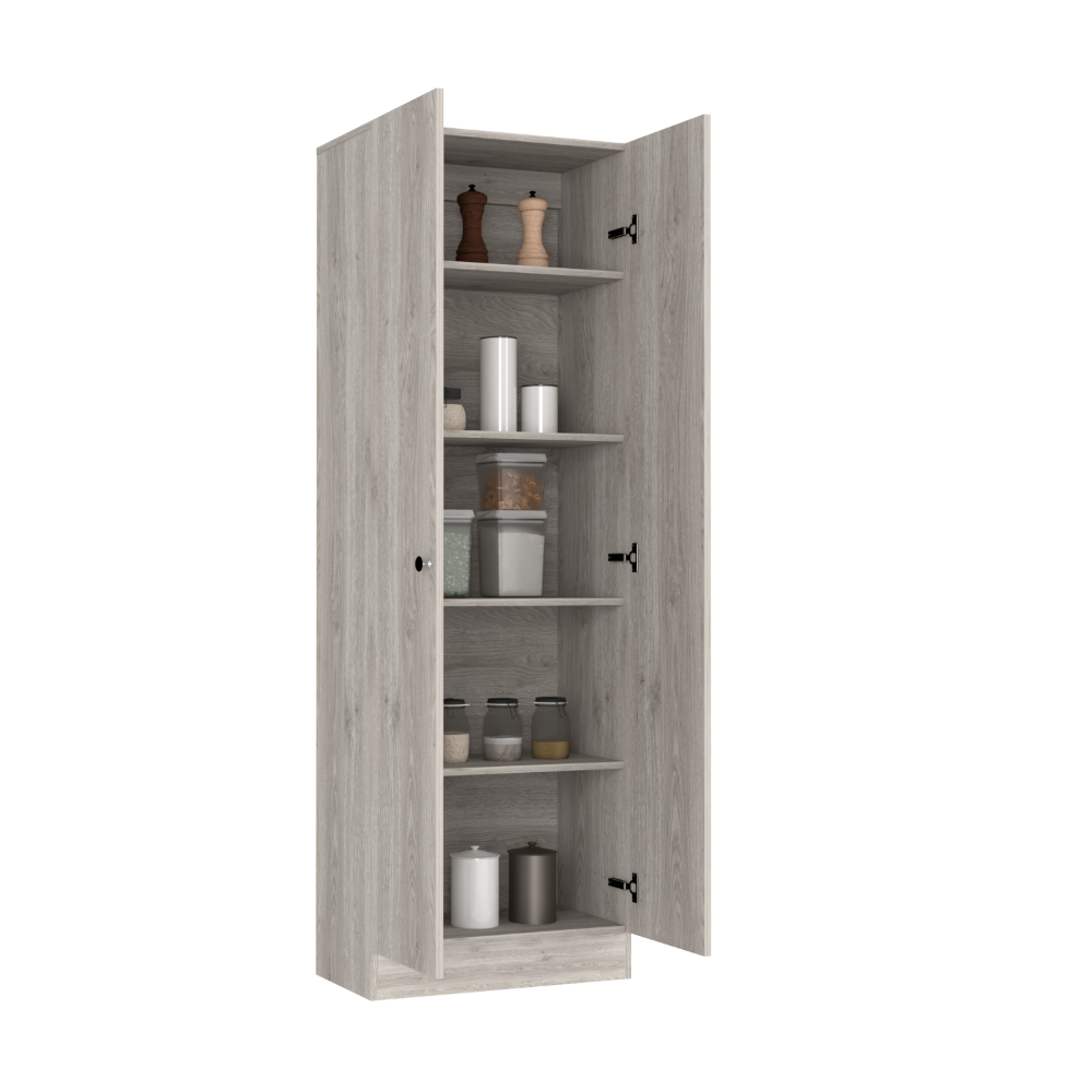 Storage Cabinet Pipestone, Double Door, Light Gray Finish-7