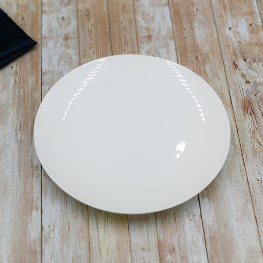 White Round Deep Plate 9" inch | 23 Cm-0