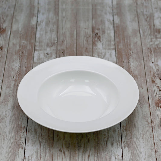 Set Of 3 White Deep Plate 10" inch | 25.5 Cm 20 Oz | 600 Ml-0