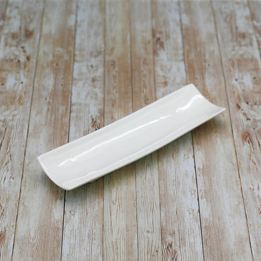 White Celery Tray / Dish 13" inch X 3.5" inch | 33 X 9 Cm-0