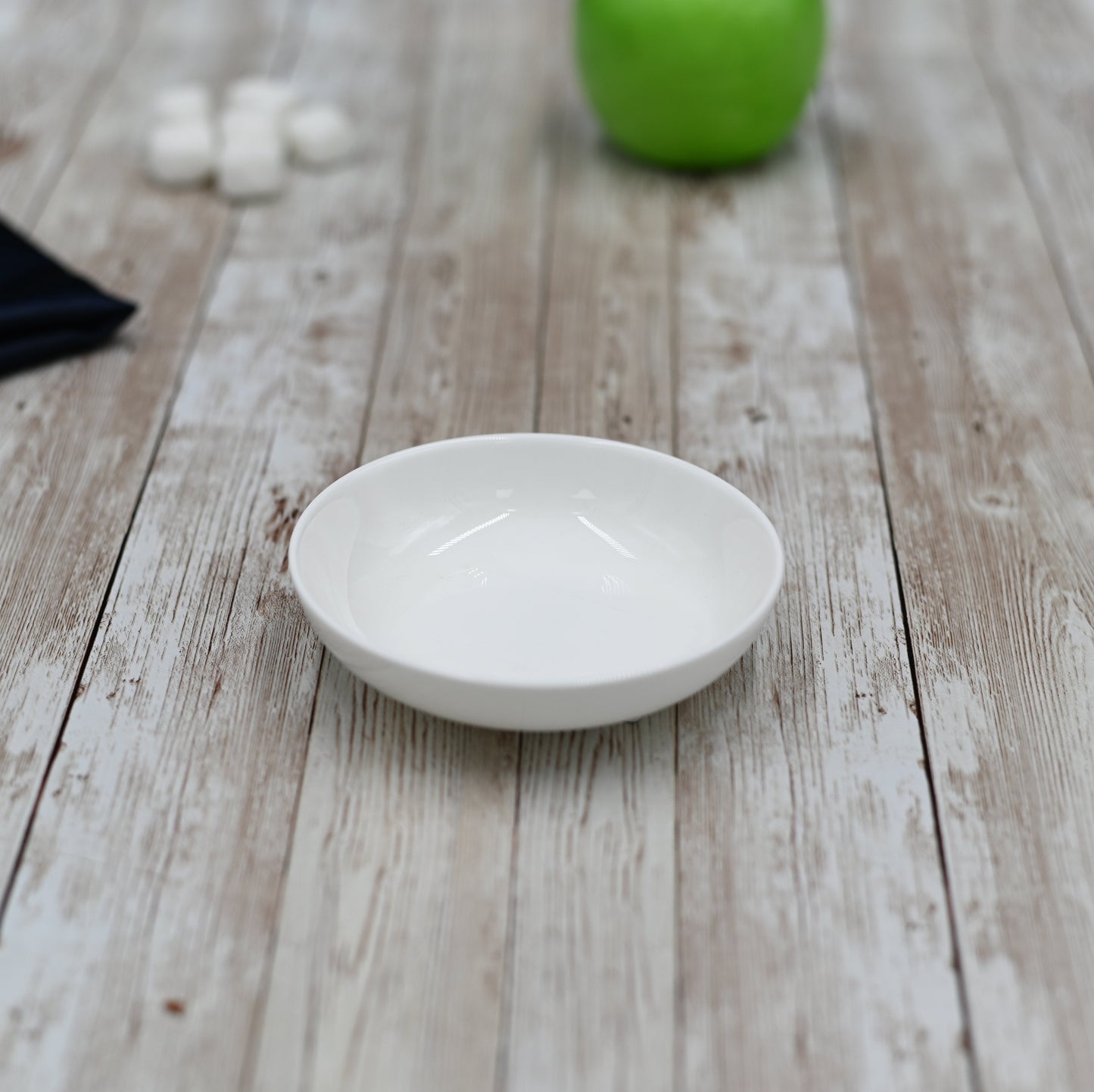 Round White Soy Dish 4" inch | 10 Cm-0