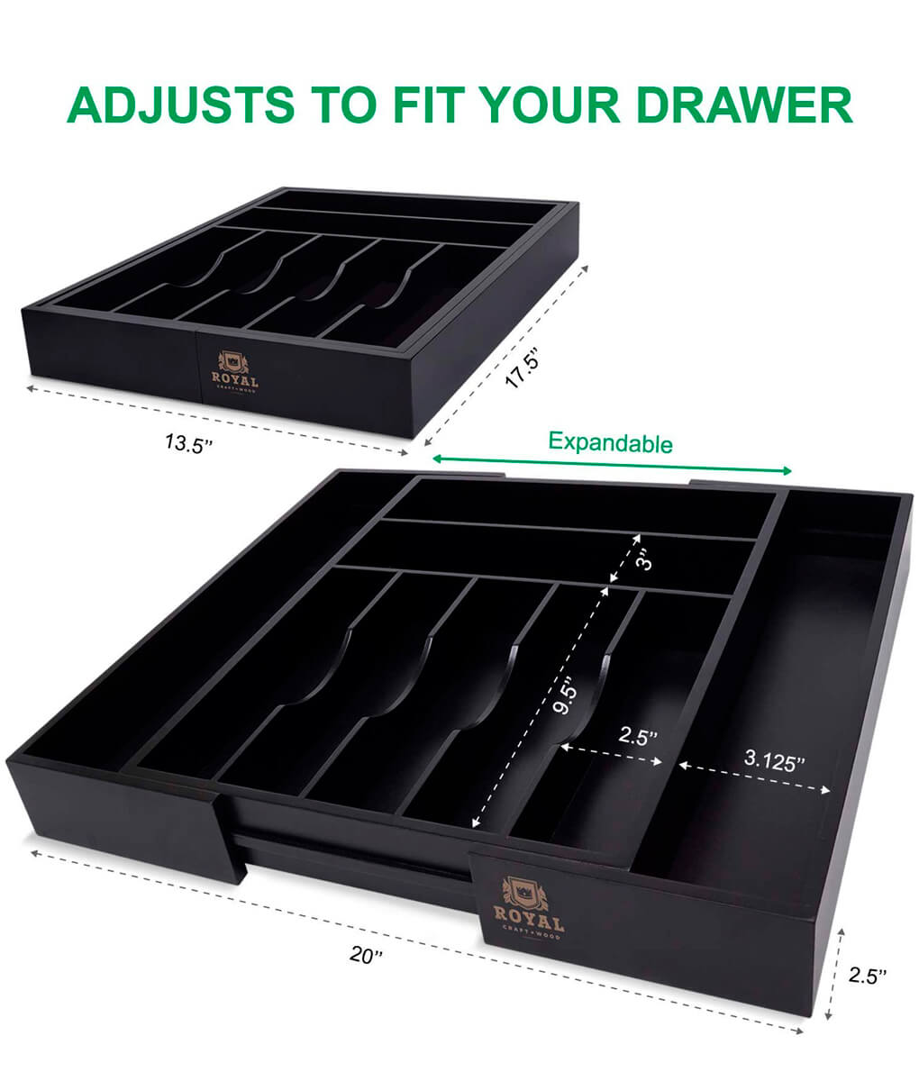 Black Silverware Tray-5