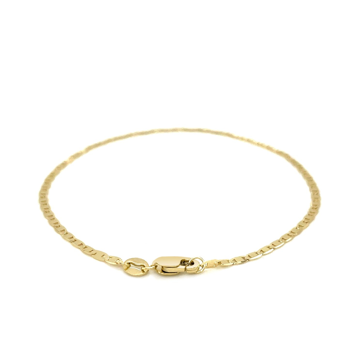 10k Yellow Gold Mariner Link Bracelet 1.7mm-2