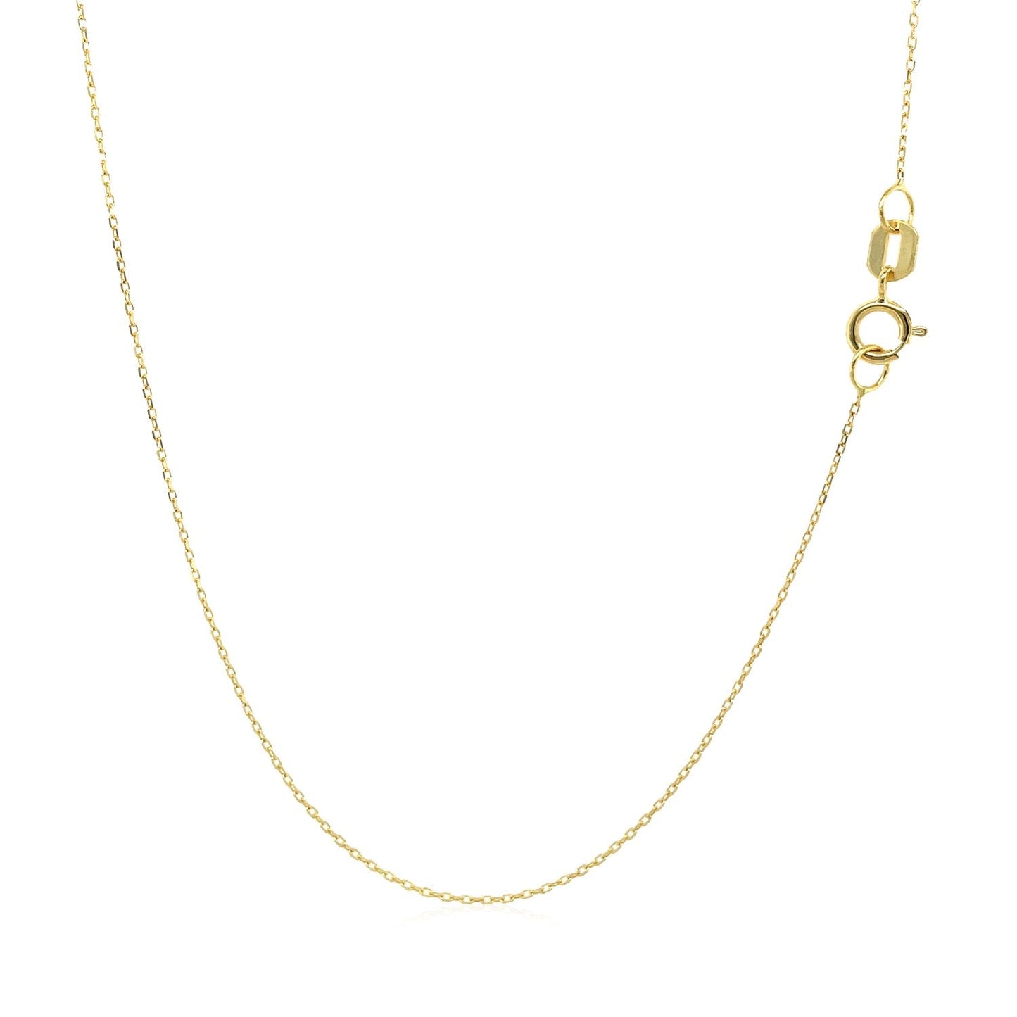 14k Yellow Gold Necklace with Moon-1