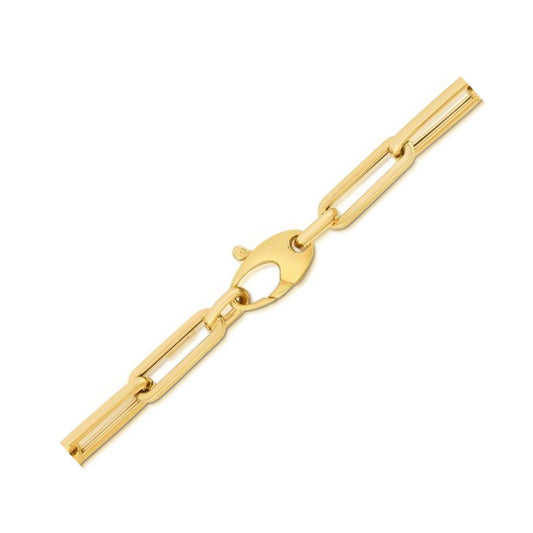 10K Yellow Gold Lite Paperclip Bracelet (4.2mm)-0