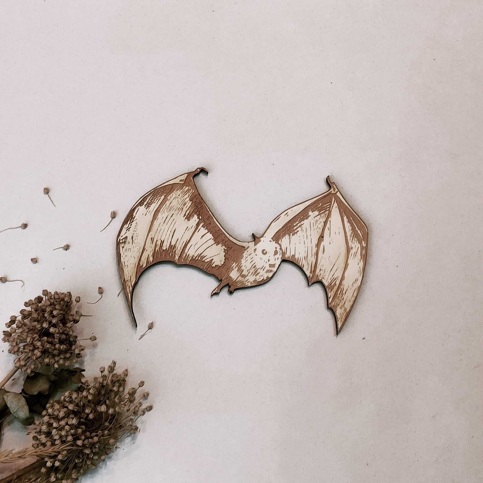 Bats Halloween Party Supply - Wooden Ornament - Home Decor-5