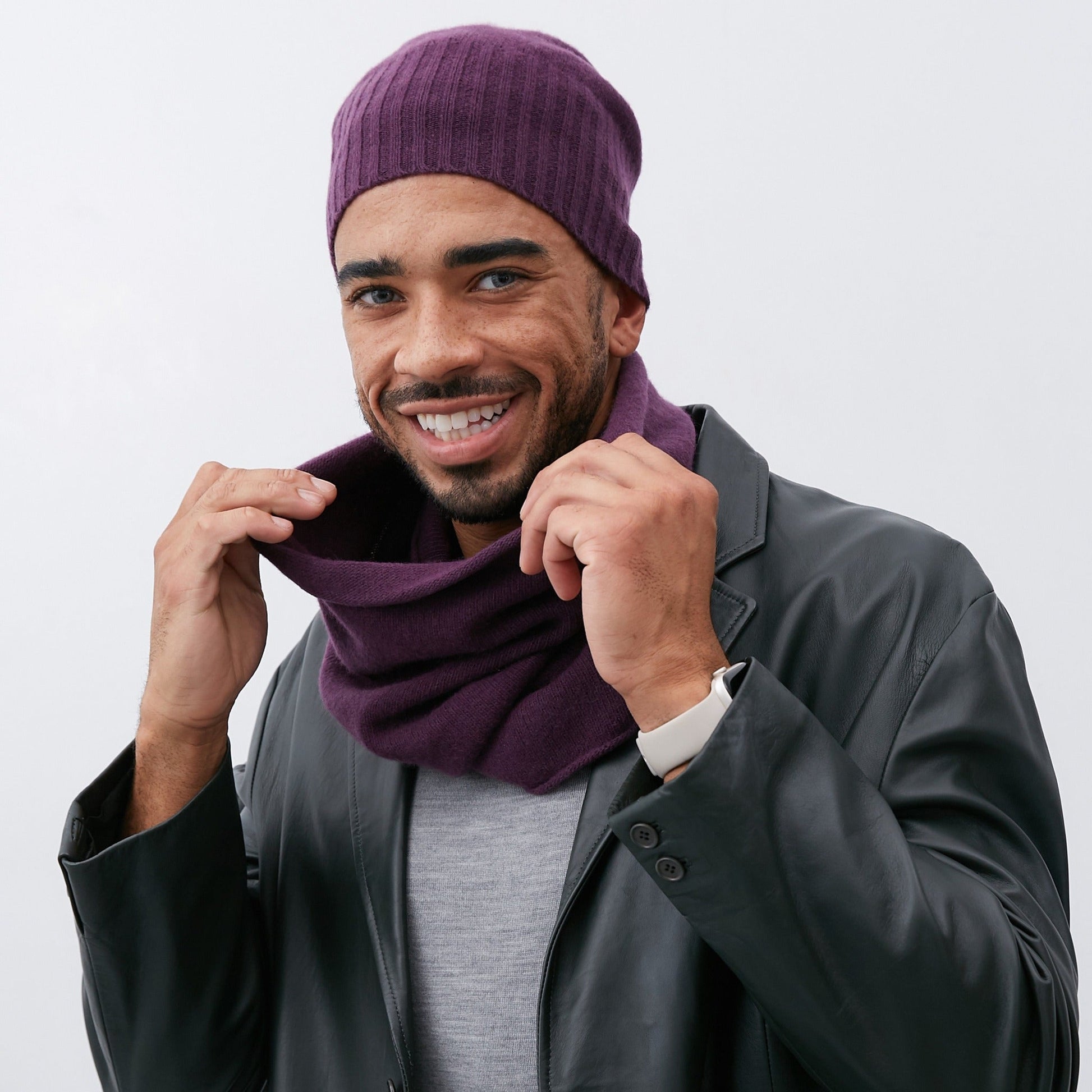 MEN'S CASHMERE NECK WARMER-2