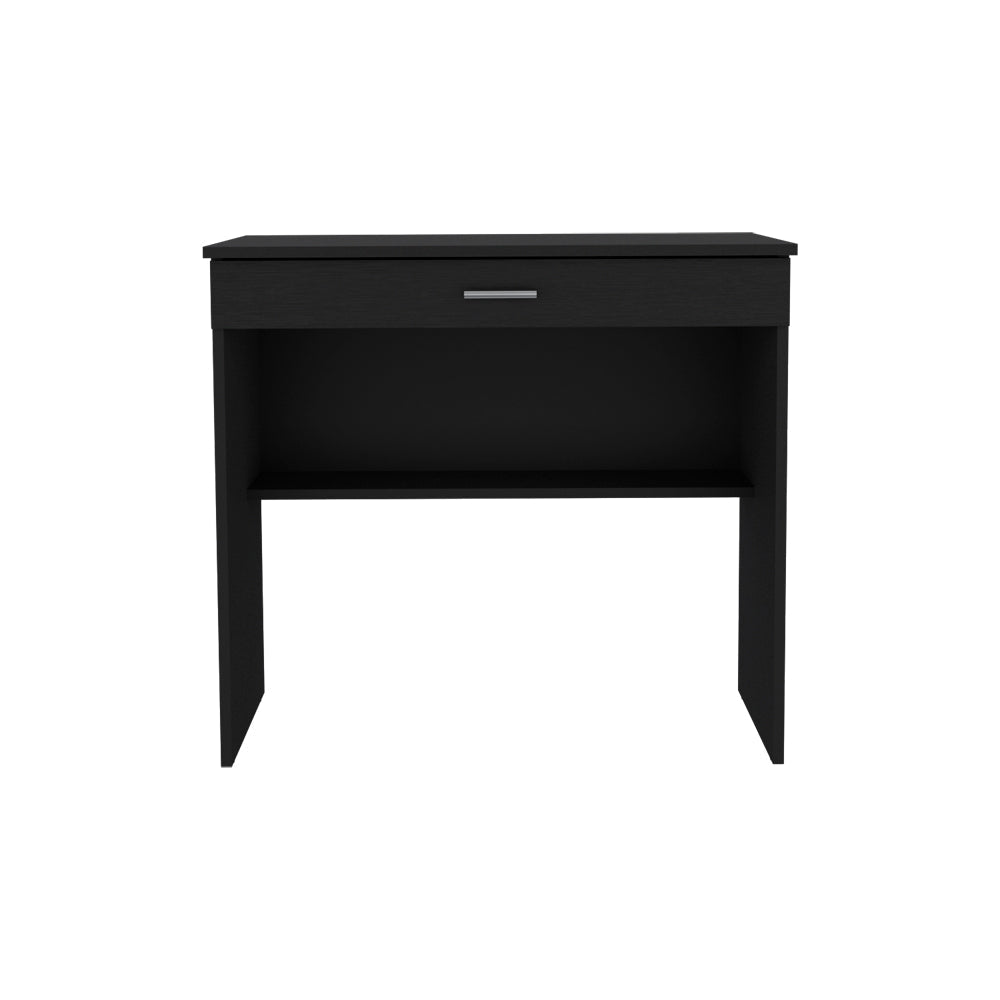 Desk Eden, One Open Shelf, One Drawer, Black Wengue Finish-3