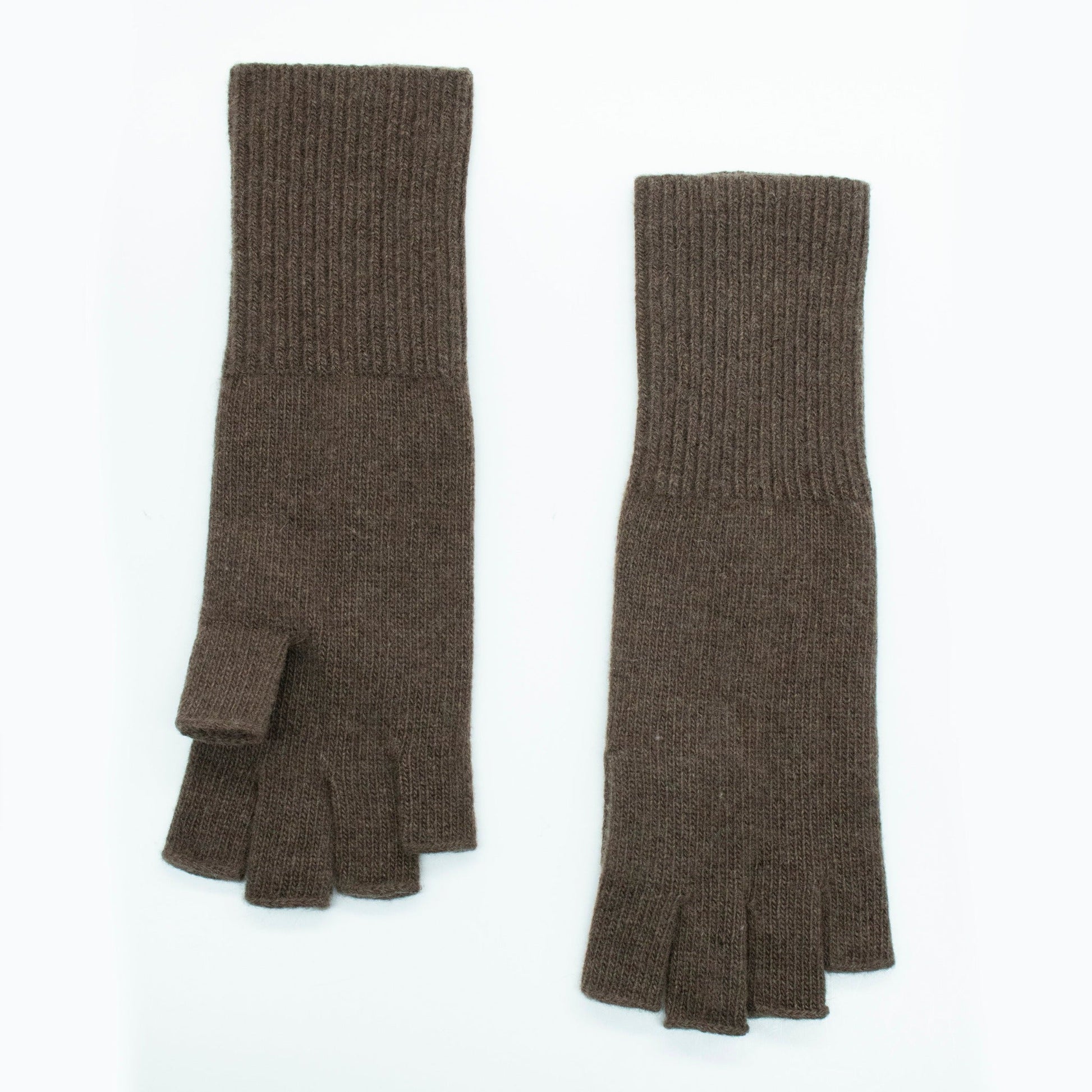 CASHMERE FINGERLESS GLOVES-4