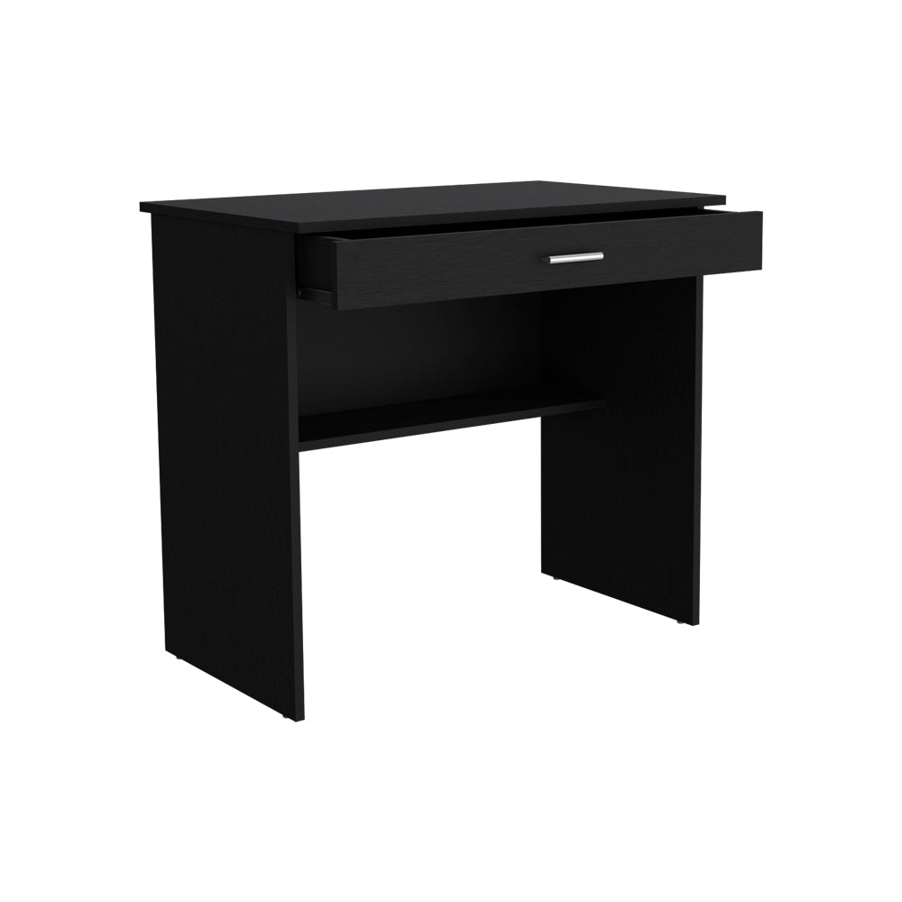 Desk Eden, One Open Shelf, One Drawer, Black Wengue Finish-5