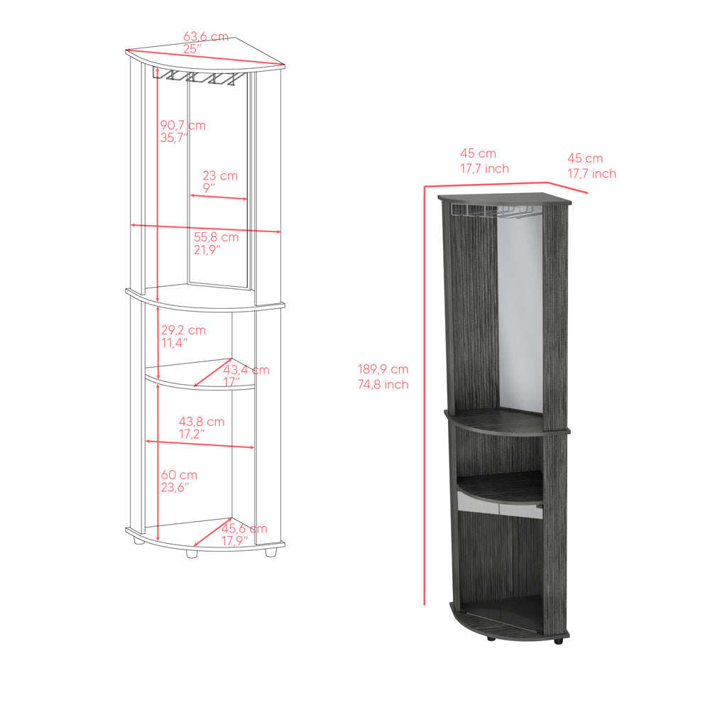 Bar Cabinet Corner,Bar Cabinet, Rialto, Smokey Oak, Smokey Oak Finish-6