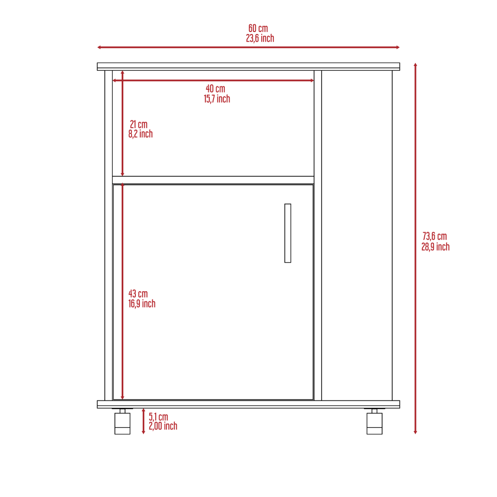 Lower Microwave Cabinet Kit, Black Wengue Finish-8