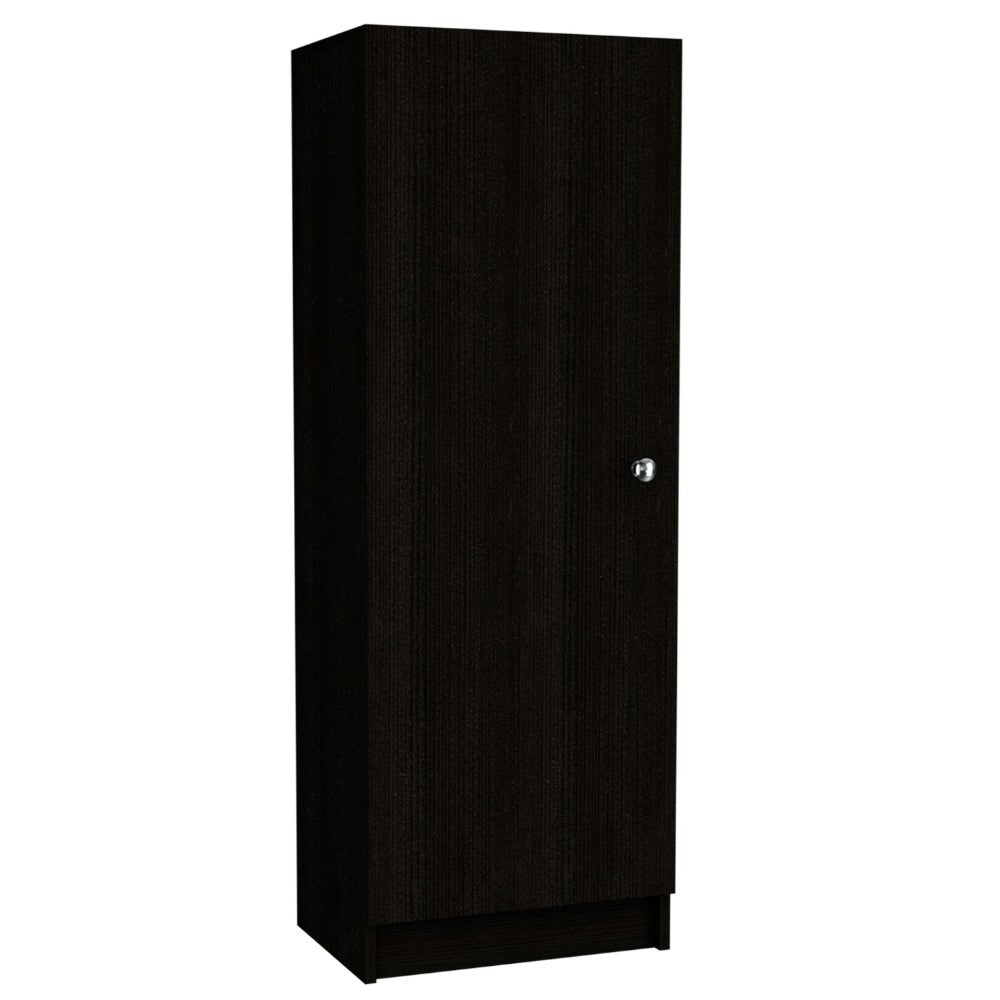 Pantry Miami, Single Door Cabinet, Black Wengue Finish-3