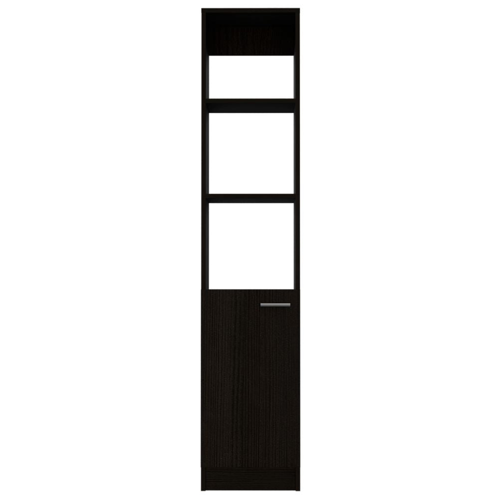 Linen Cabinet Emmett, Two Interior Shelves, Black Wengue Finish-3