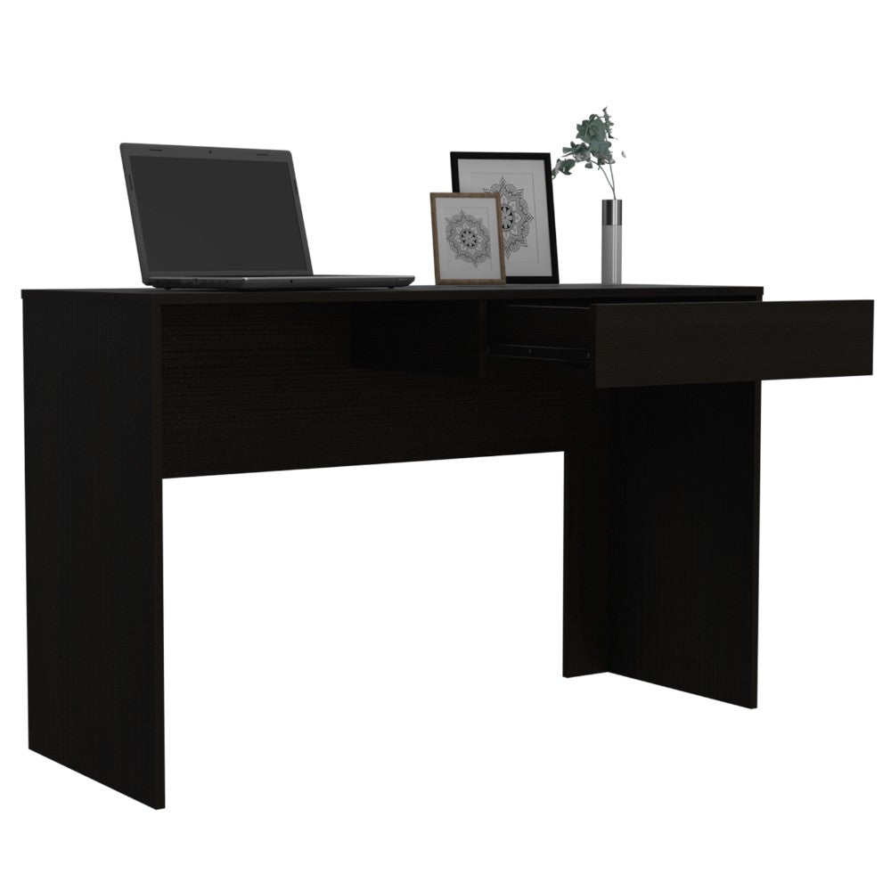 Computer Desk Harrisburg, One Drawer, Black Wengue Finish-4