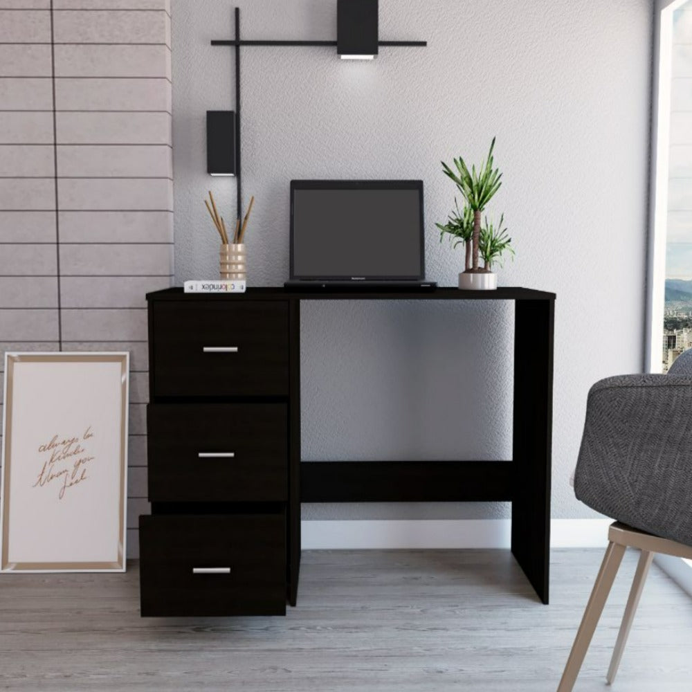 Writting Desk Riverside,Three Drawers, Black Wengue Finish-1