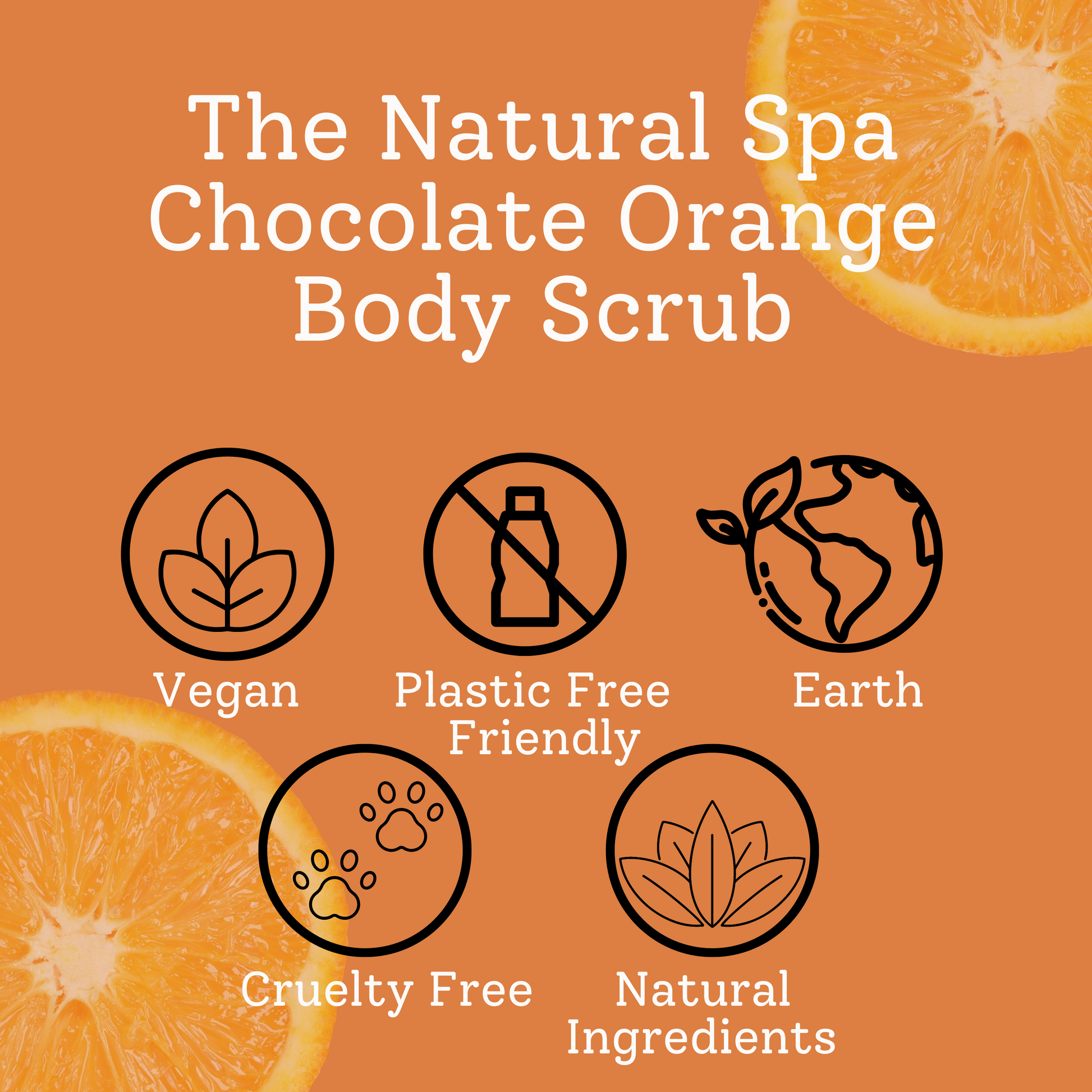 Chocolate Orange -  Body Scrub - 3 different size option-6