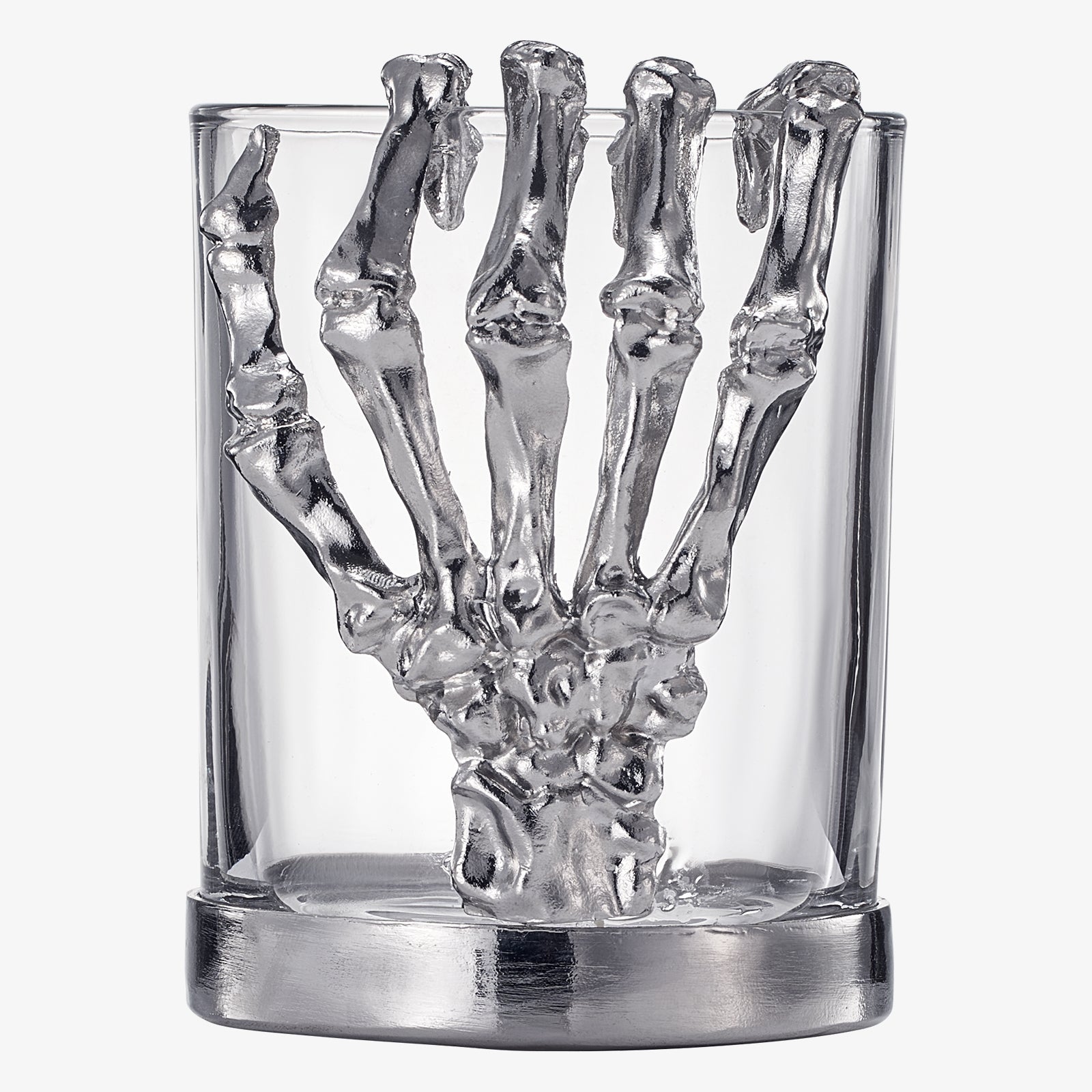 Skeleton Whiskey Glass Tumbler | Single | 10oz Halloween Skeleton Glasses 4.3" H, Goth Gifts, Skeleton Gifts, Skeleton Decor, Spooky Wine Gift Set, Perfect for Halloween Themed Parties-4