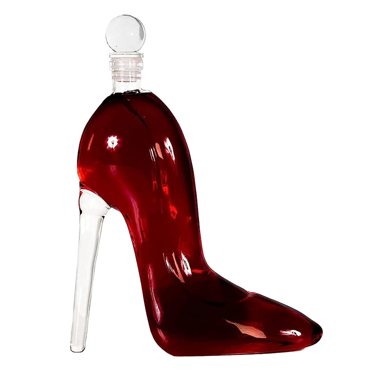 Heel Stiletto High Heels Shape Decanter Whiskey and Wine Decanter with Stopper - Handcrafted High Heel Decanter for Wine Liquor Rum Bourbon Tequila, Elegant Decanter Gifts for Women - Copyright Design-1