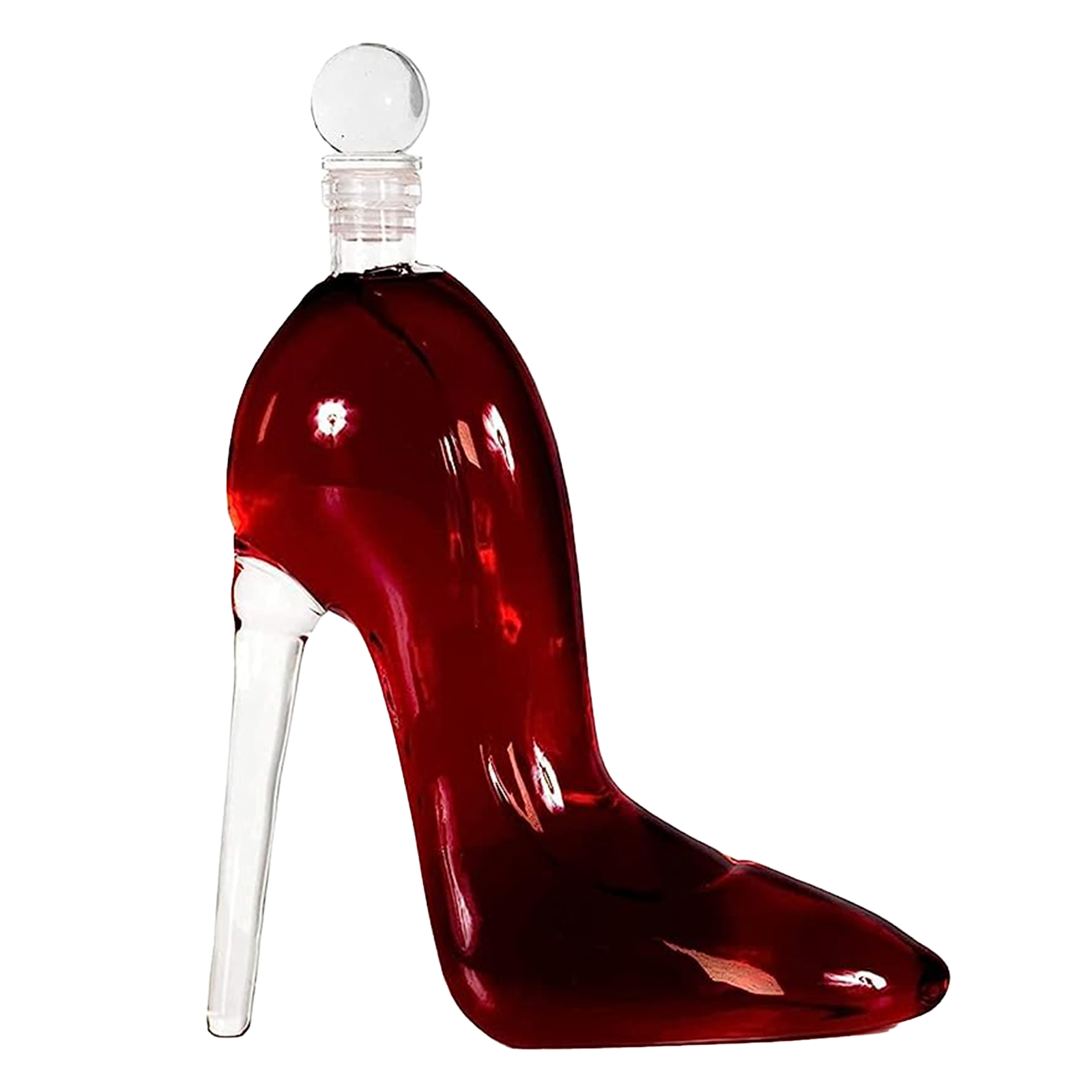 Heel Stiletto High Heels Shape Decanter Whiskey and Wine Decanter with Stopper - Handcrafted High Heel Decanter for Wine Liquor Rum Bourbon Tequila, Elegant Decanter Gifts for Women - Copyright Design-1