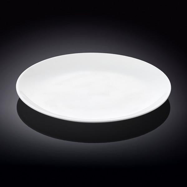 Professional Rolled Rim White Dinner Plate 10" inch | 25.5 Cm-0