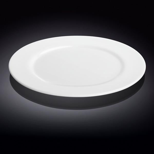 Professional Rolled Rim White Round Plate / Platter 12" inch |-1