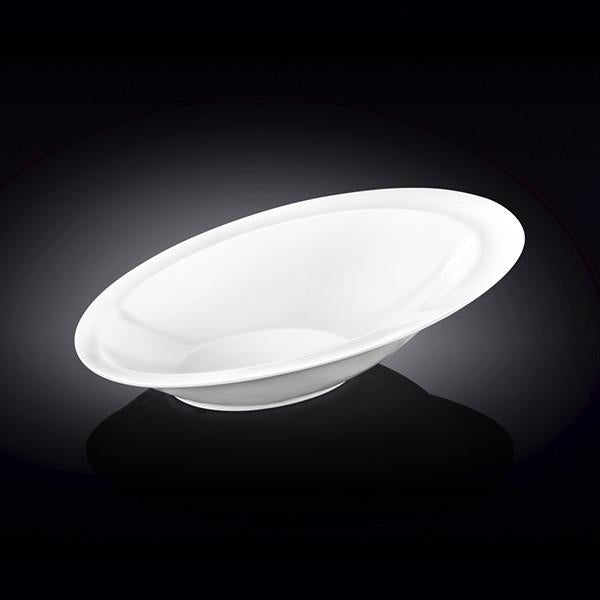 White Ceaser Salad Bowl 11" inch X 7.5 | 27.5 X 18.5 Cm-3