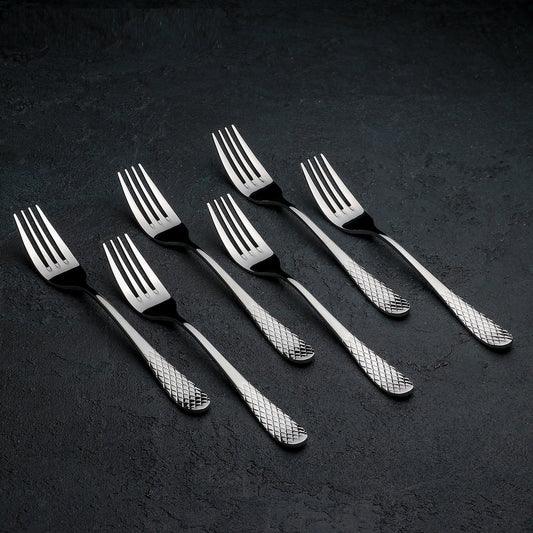 Set Of 12 Dinner Fork 8" inch | 20 Cm In White Box-0