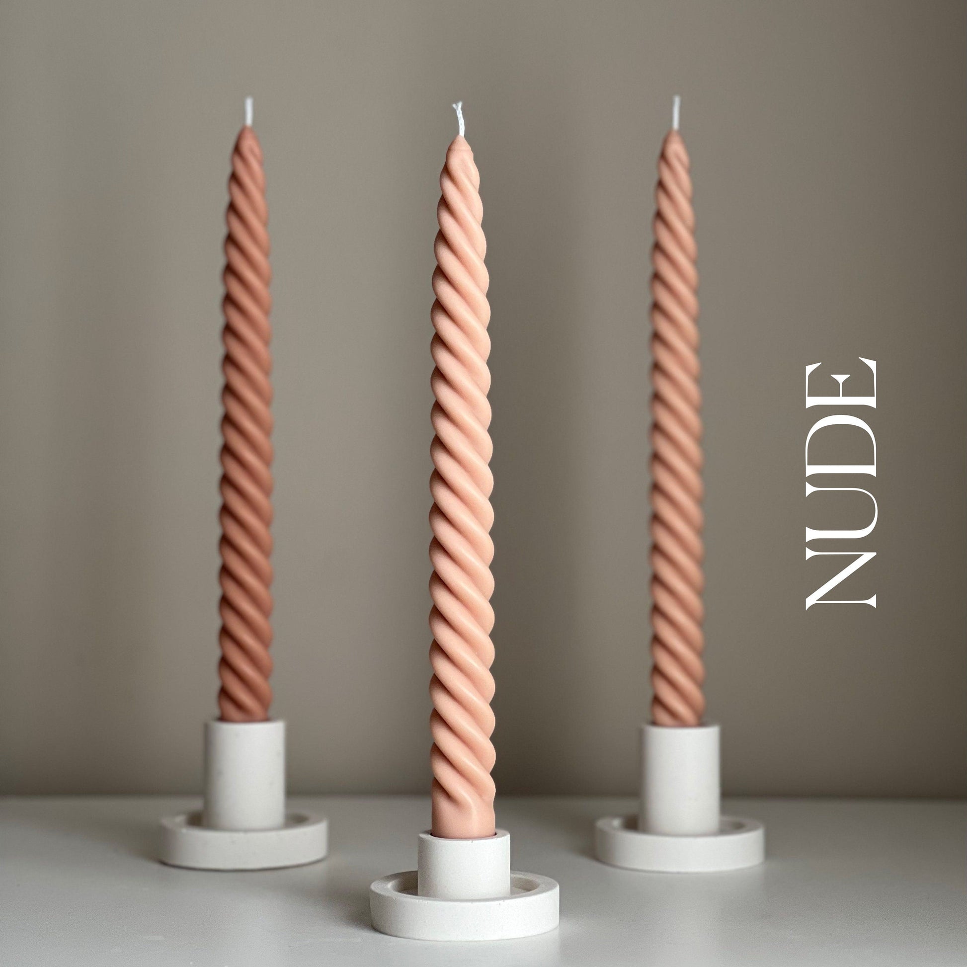 Tall Twisted Taper Candle-1