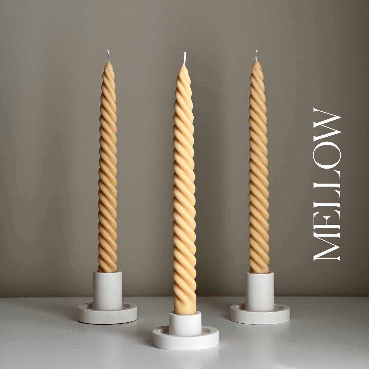 Tall Twisted Taper Candle-3